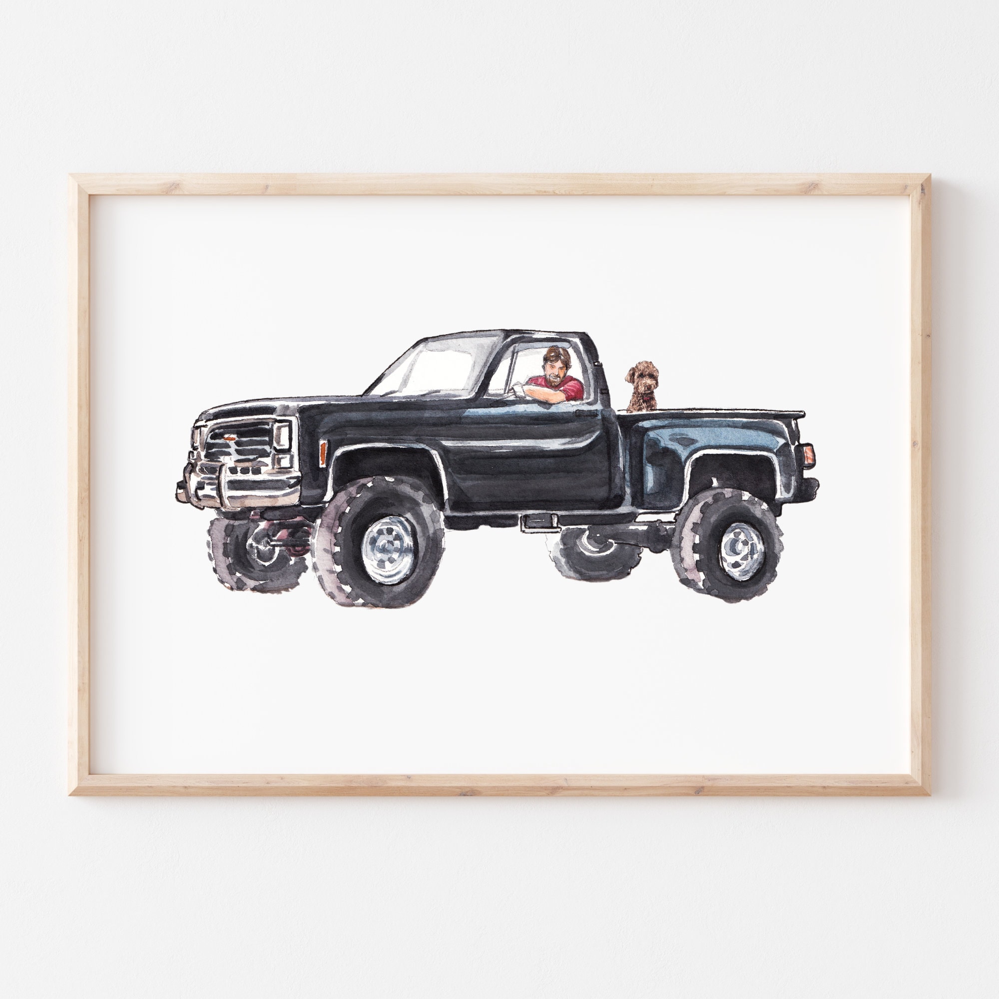  Car Painting from Photo | Custom Watercolor Portrait | Car Drawings | Personalized Gift for Boyfriend | Gift for Him