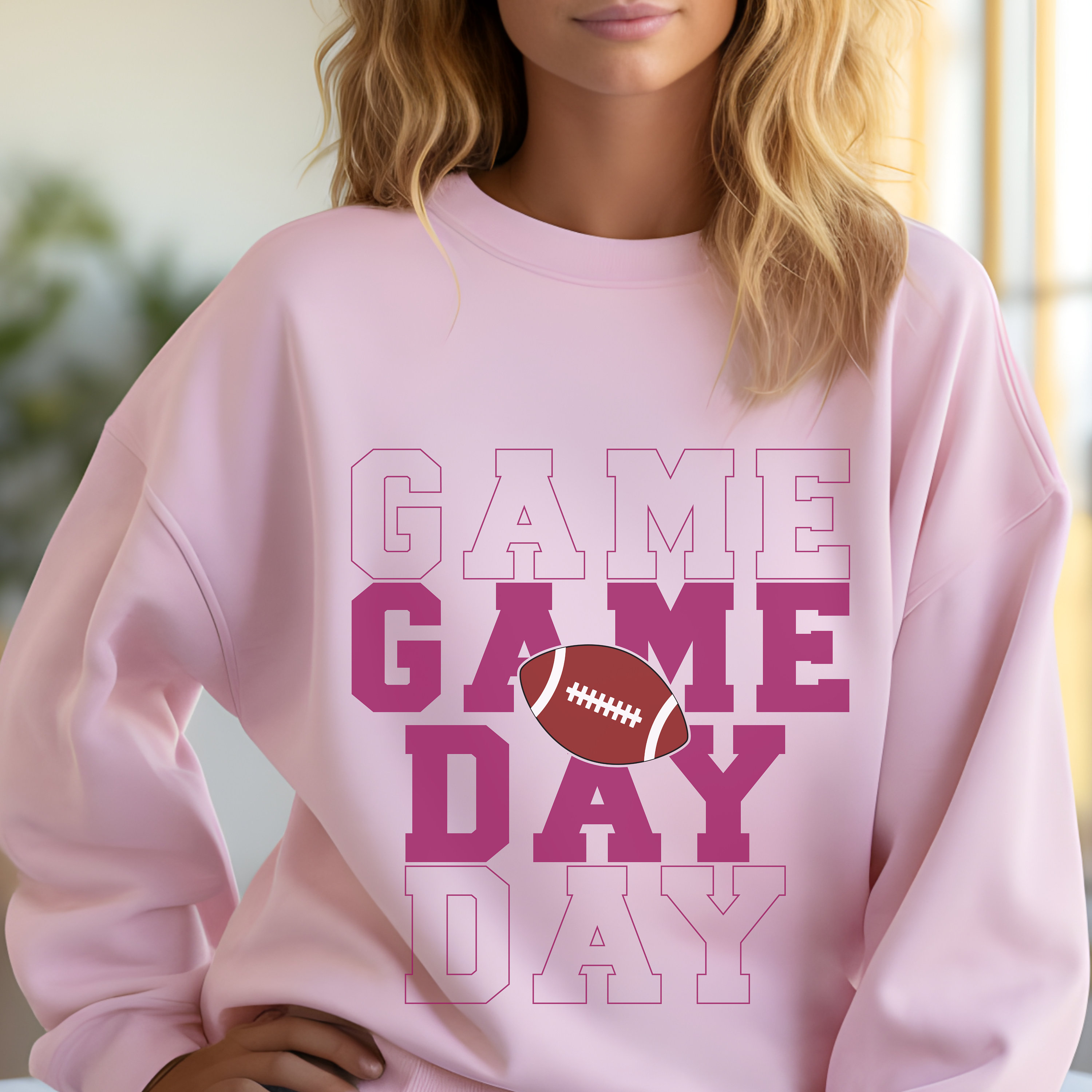 Game Day Sweatshirt, Gameday Crewneck, Women Sports Football Sweatshirt, Football Game Sweatshirt, Superbowl Party Shirt