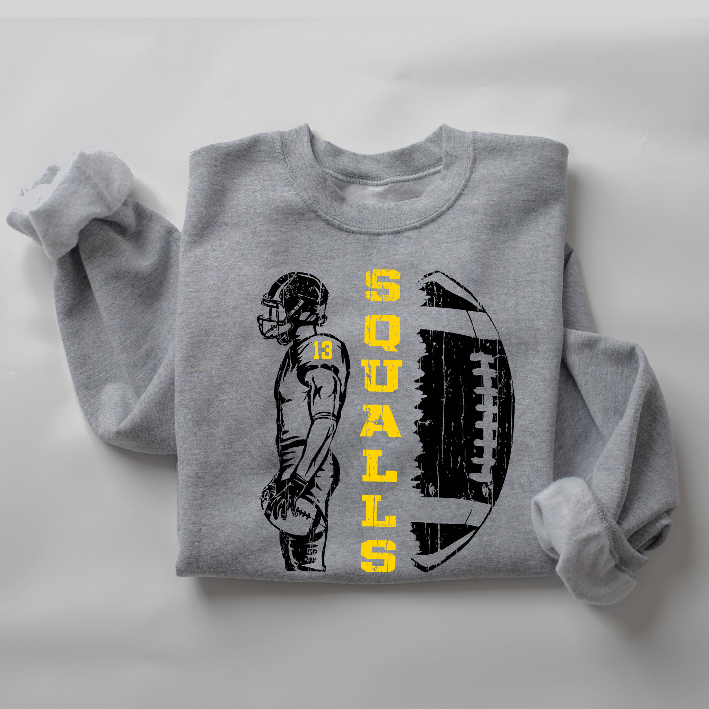 Personalized Football Sweatshirt - Adult Youth Team Name Football Player Tee - Football Cheerleader shirt 