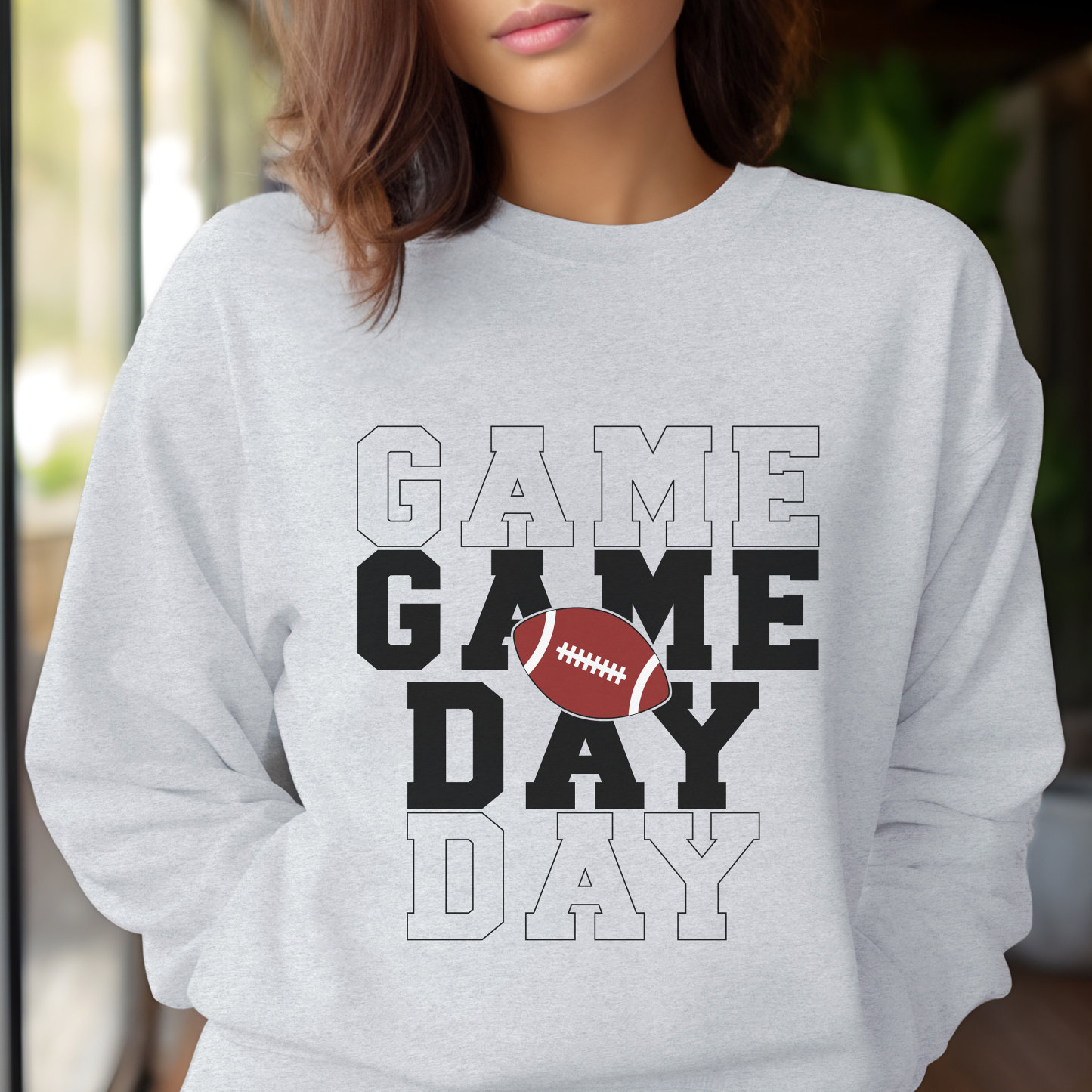 Game Day Sweatshirt, Gameday Crewneck, Women Sports Football Sweatshirt, Football Game Sweatshirt, Superbowl Party Shirt
