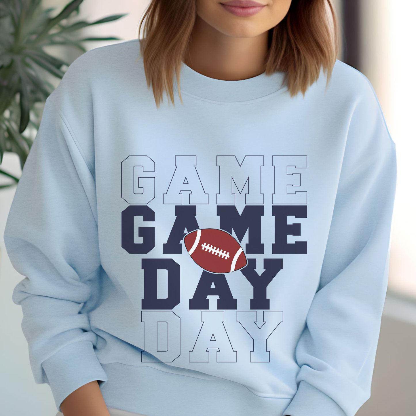 Game Day Sweatshirt, Gameday Crewneck, Women Sports Football Sweatshirt, Football Game Sweatshirt, Superbowl Party Shirt