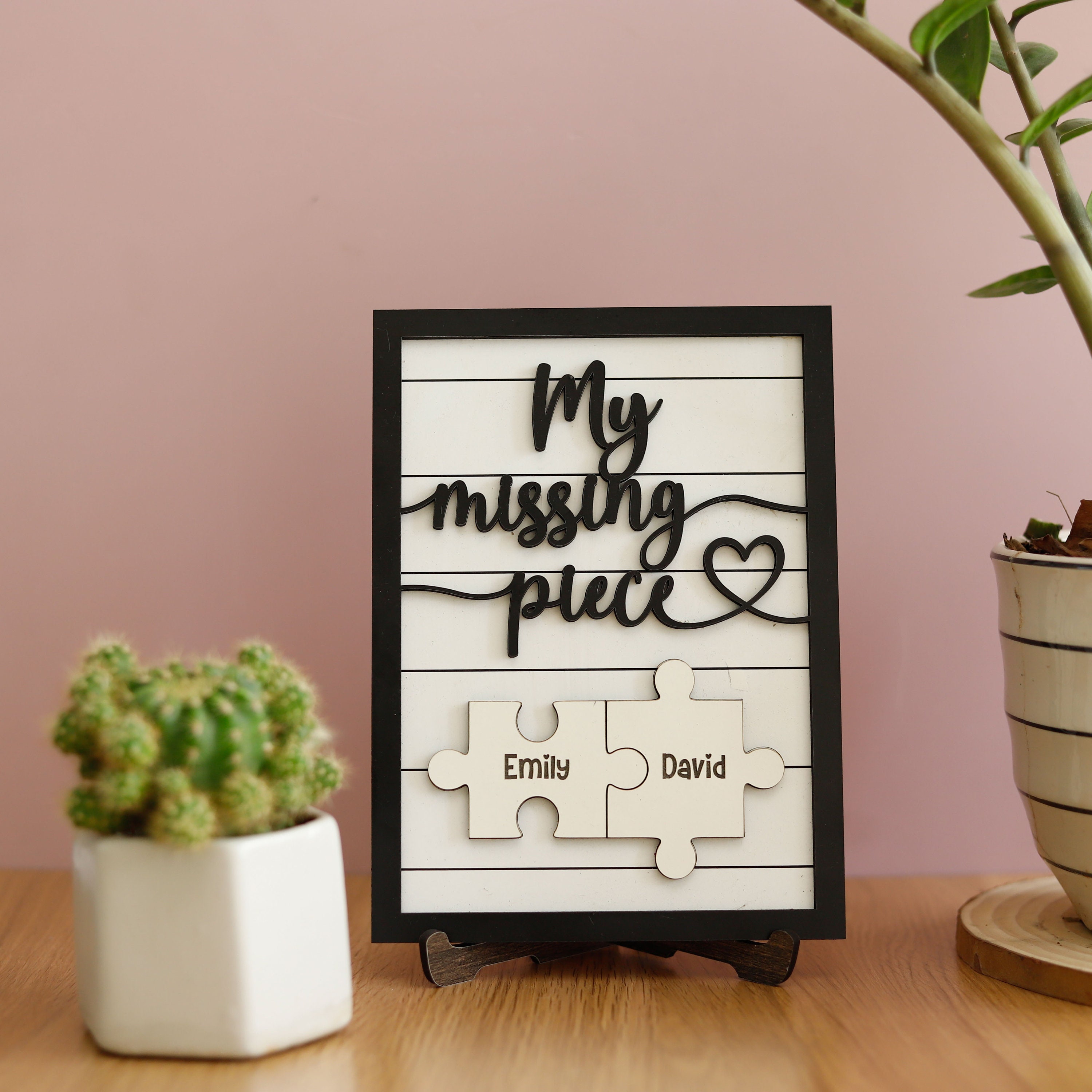 Custom Puzzle Piece Sign, Custom Boyfriend Gifts, Missing Piece Sign