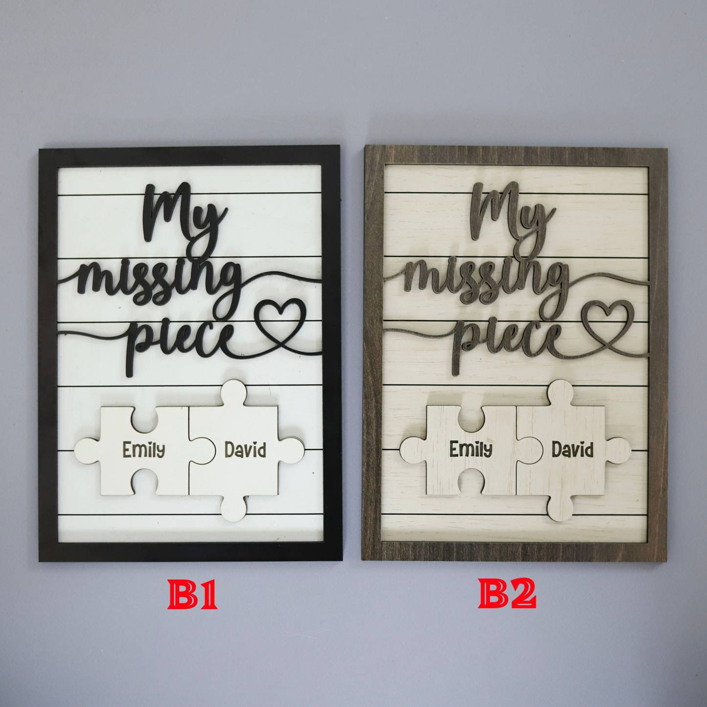 Custom Puzzle Piece Sign, Custom Boyfriend Gifts, Missing Piece Sign