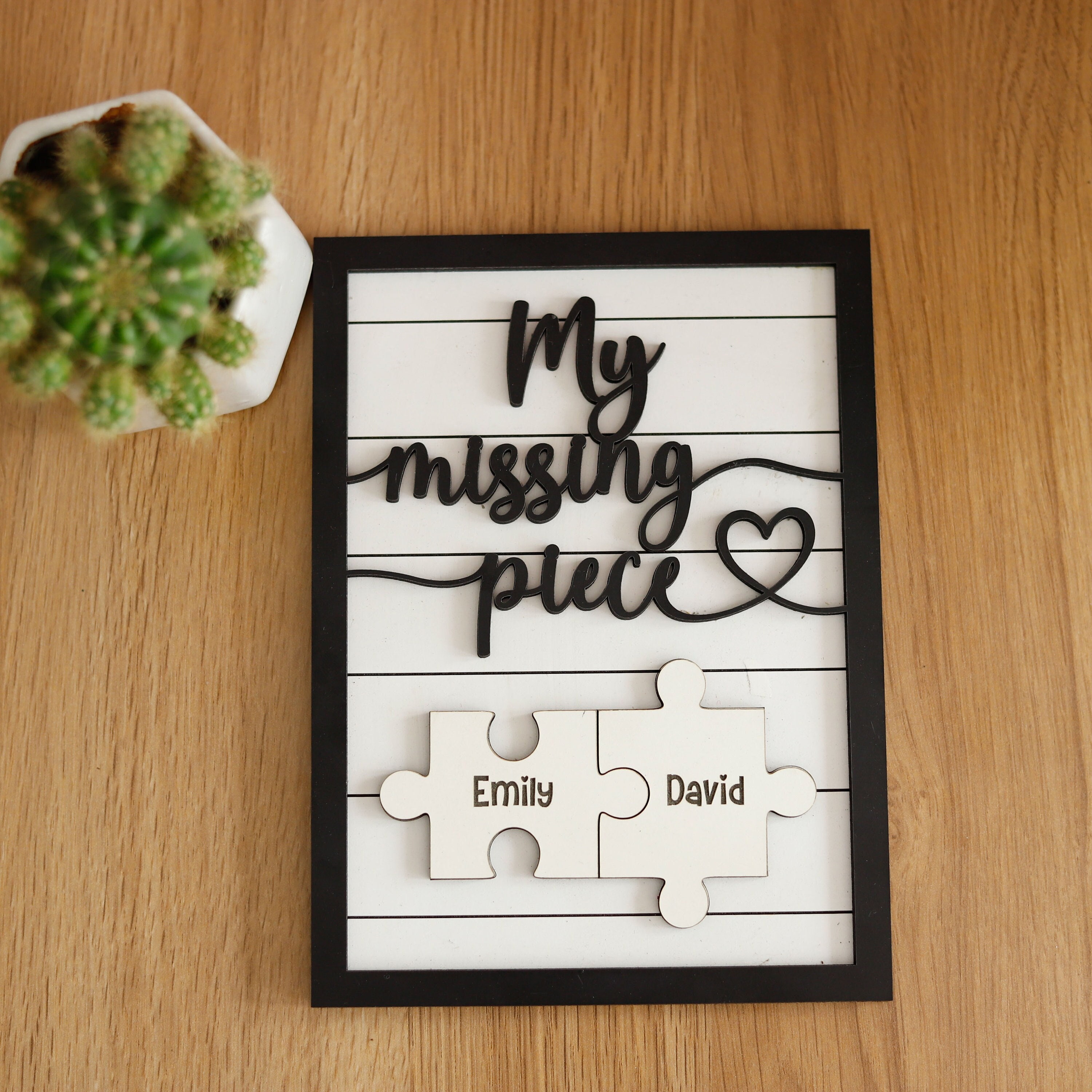 Custom Puzzle Piece Sign, Custom Boyfriend Gifts, Missing Piece Sign