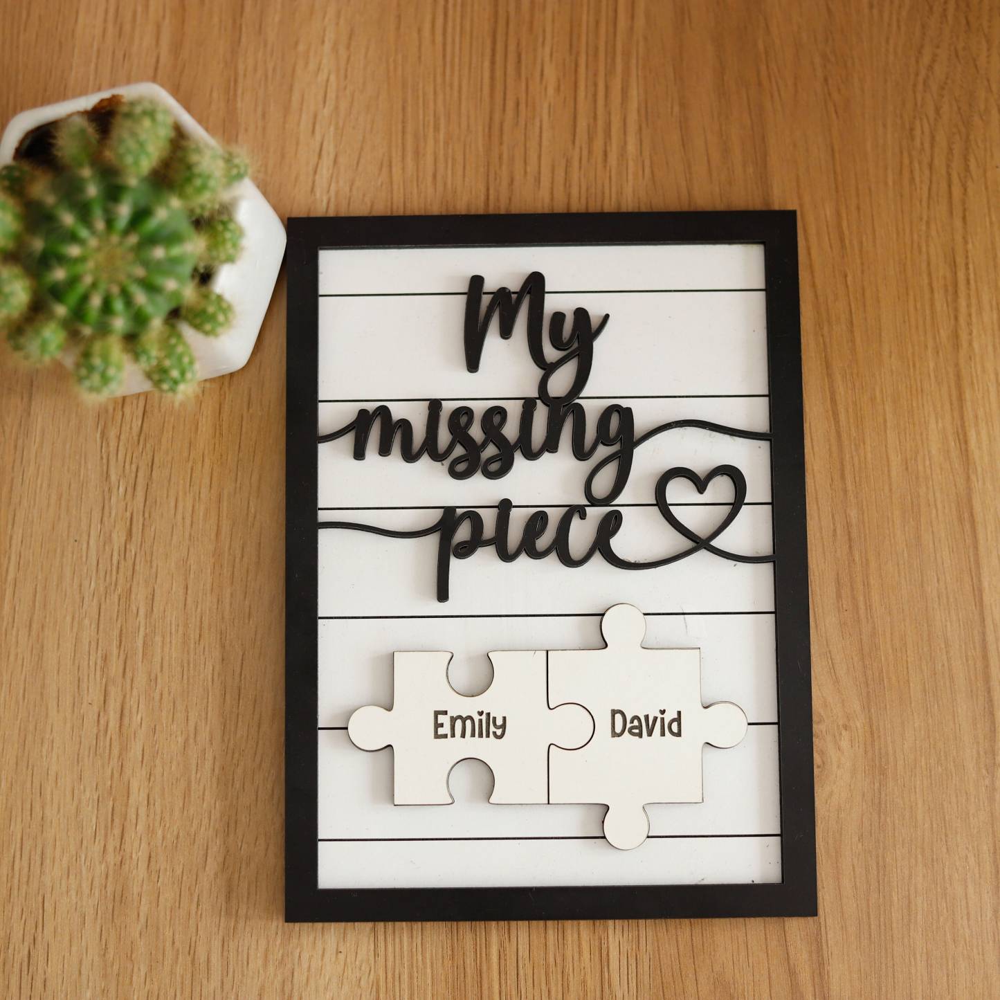 Custom Puzzle Piece Sign, Custom Boyfriend Gifts, Missing Piece Sign