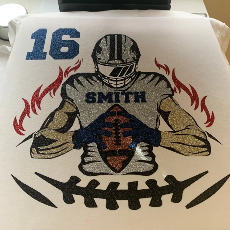 Glitter Football Player Shirt