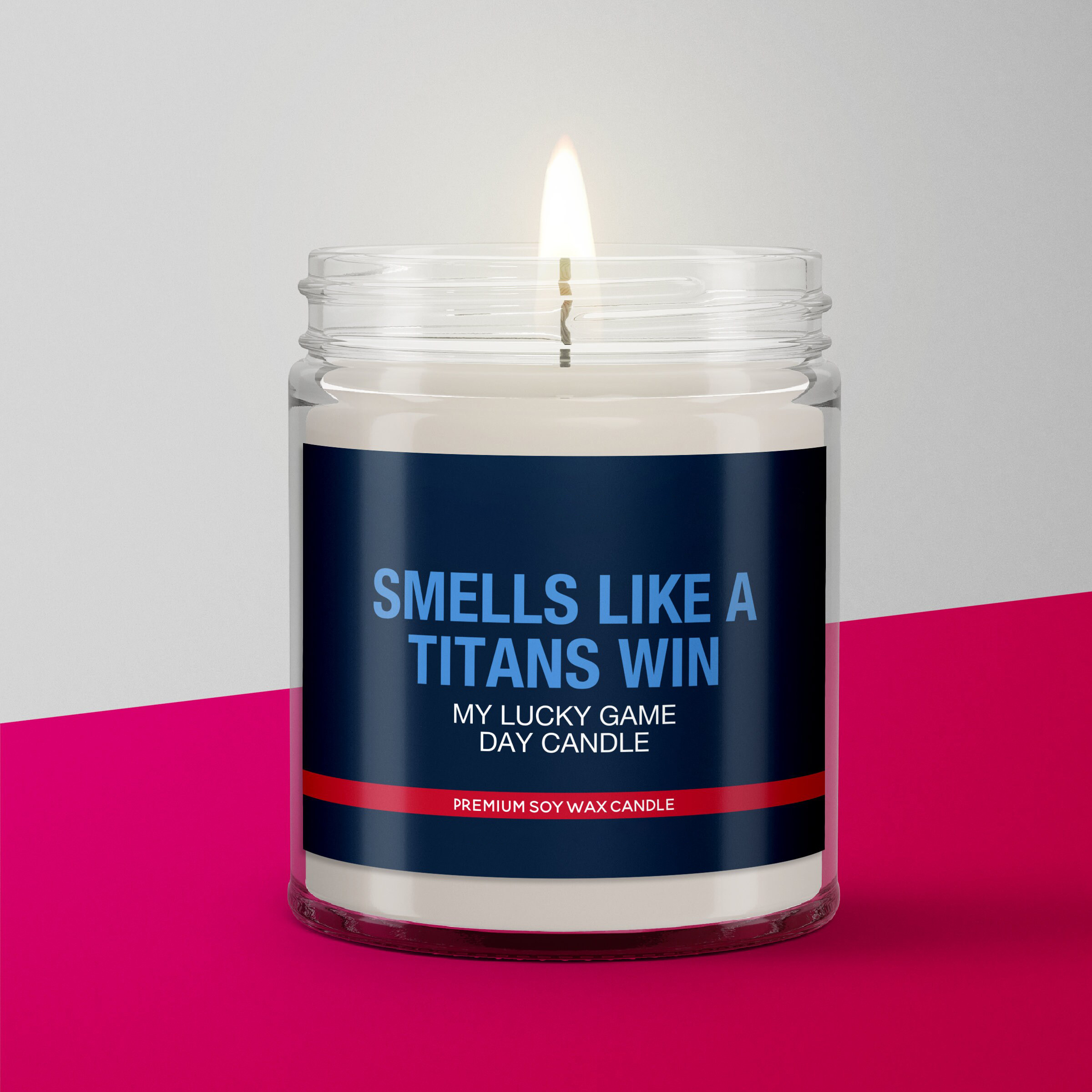 Smells Like a Titans Win Candle | Tennessee Titans Candle | Game Day Decor | Funny Titans Fan Gift | Lucky Titans Candle Unique