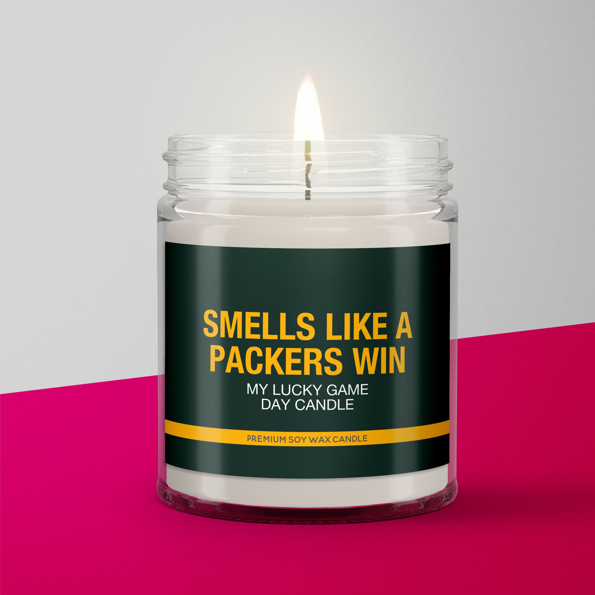 Smells Like a Packers Win Candle | Green Bay Packers Candle | Game Day Decor | Funny Packers Fan Gift | Lucky Packers Candle Unique