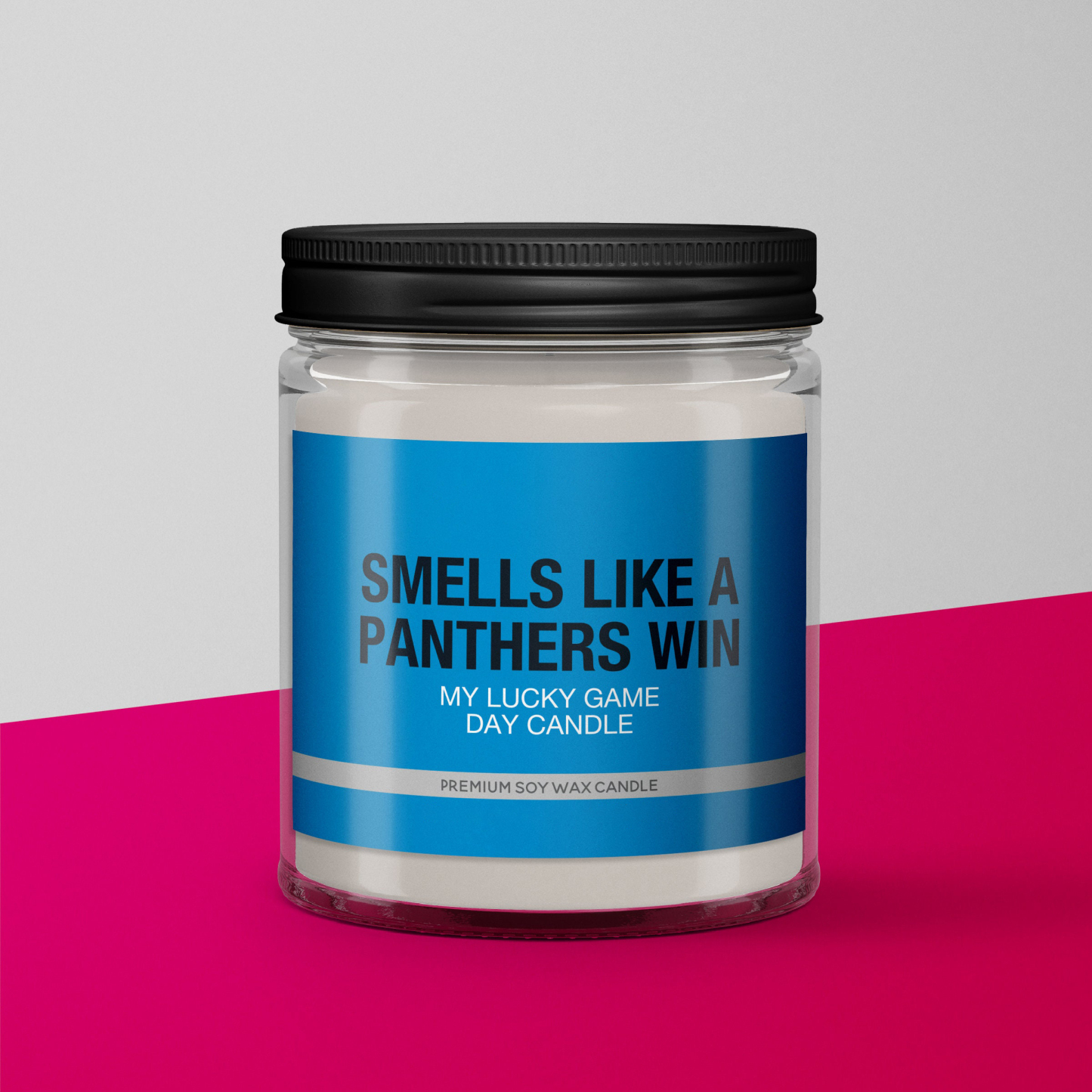 Smells Like a Panthers Win Candle | Carolina Panthers Candle | Game Day Decor | Funny Panthers Fan Gift | Lucky Panthers Candle Unique
