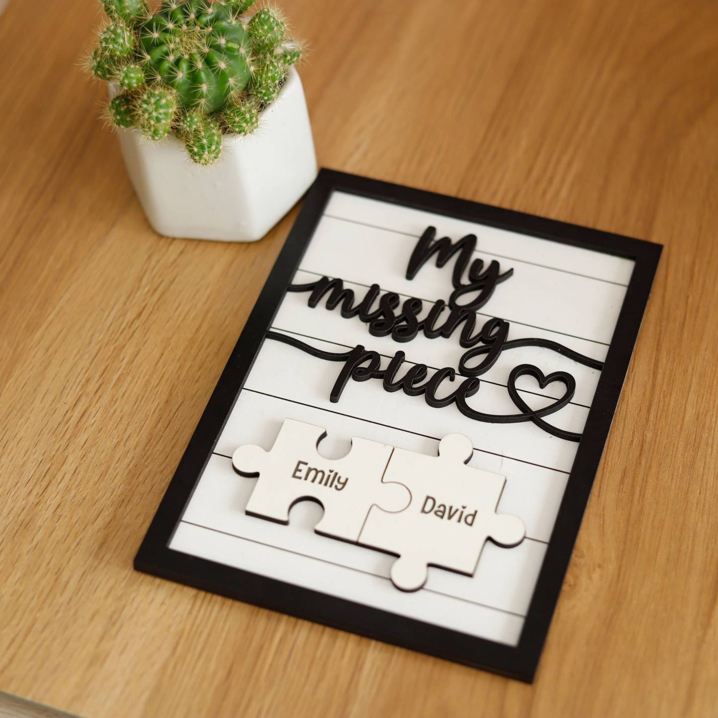 Custom Puzzle Piece Sign, Custom Boyfriend Gifts, Missing Piece Sign