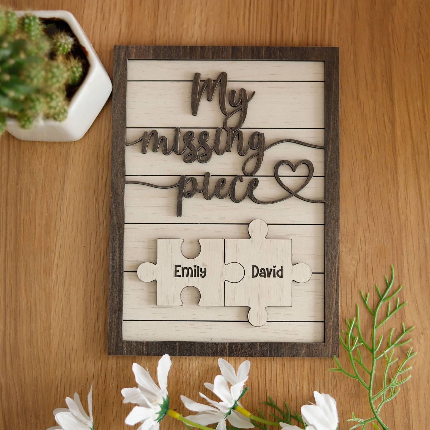 Custom Puzzle Piece Sign, Custom Boyfriend Gifts, Missing Piece Sign