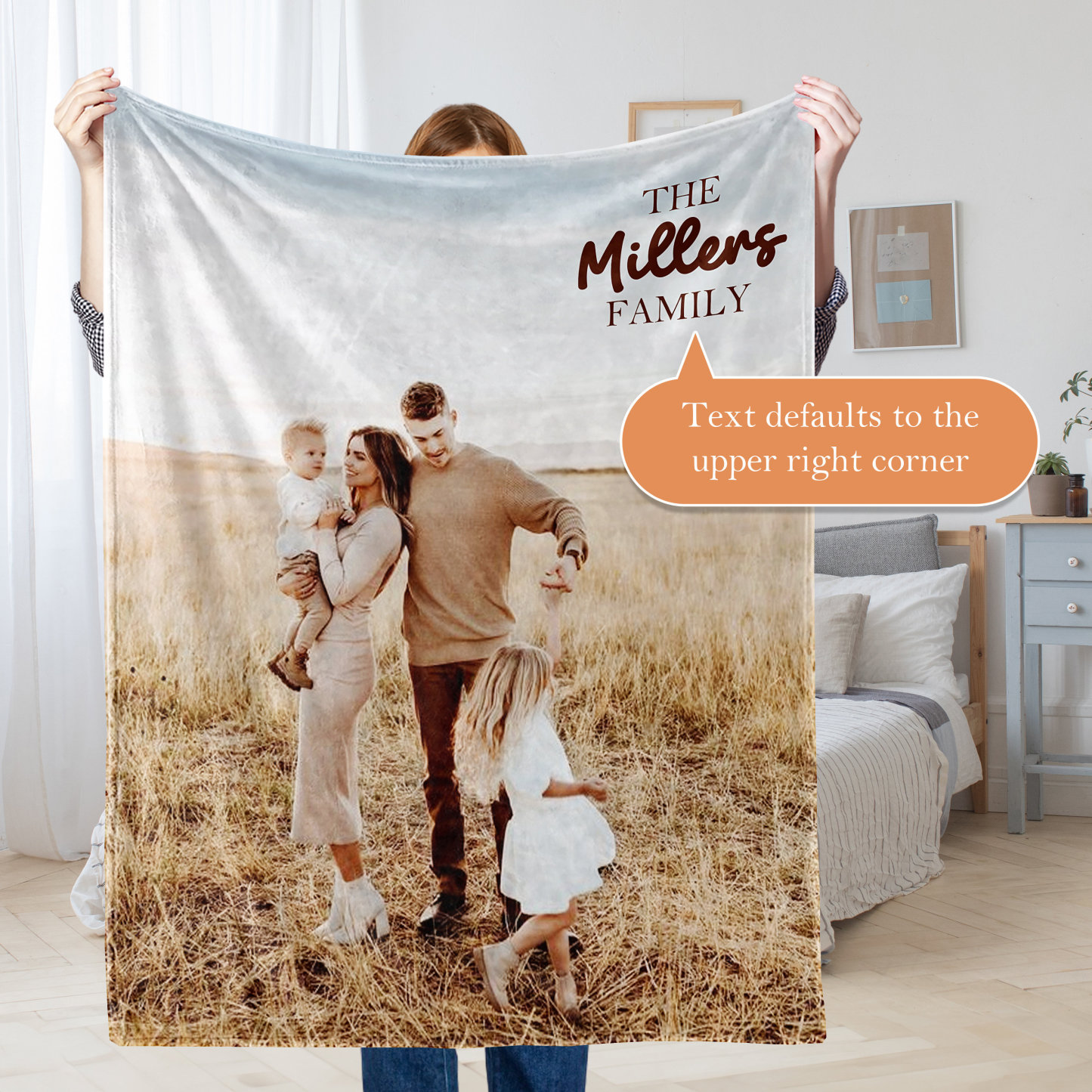 Personalized Photo Blanket, Blanket Photo Collage, Custom Your Own Photo Blanket, Family Photo Gift