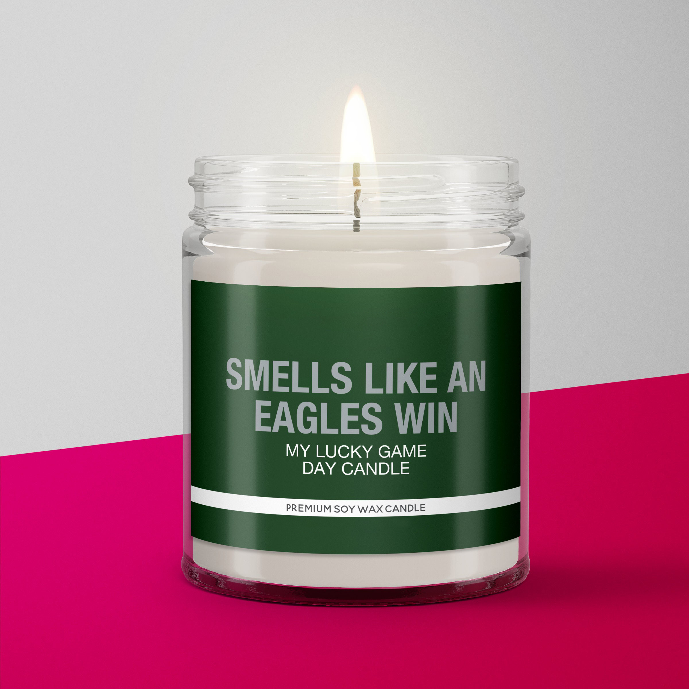 Smells Like a Eagles Win Candle | Philadelphia Eagles Candle | Game Day Decor | Funny Eagles Fan Gift | Lucky Eagles Candle Unique
