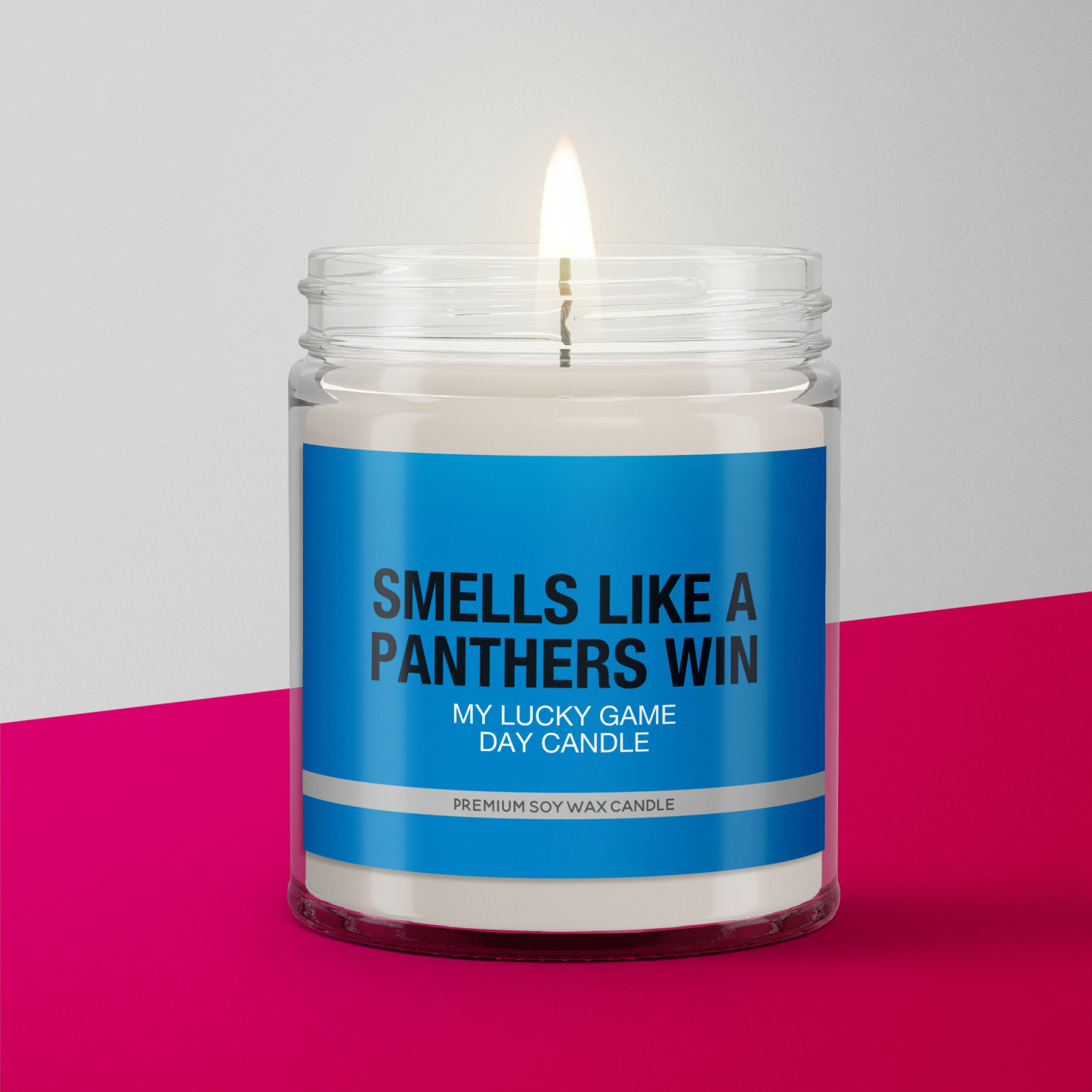 Smells Like a Panthers Win Candle | Carolina Panthers Candle | Game Day Decor | Funny Panthers Fan Gift | Lucky Panthers Candle Unique