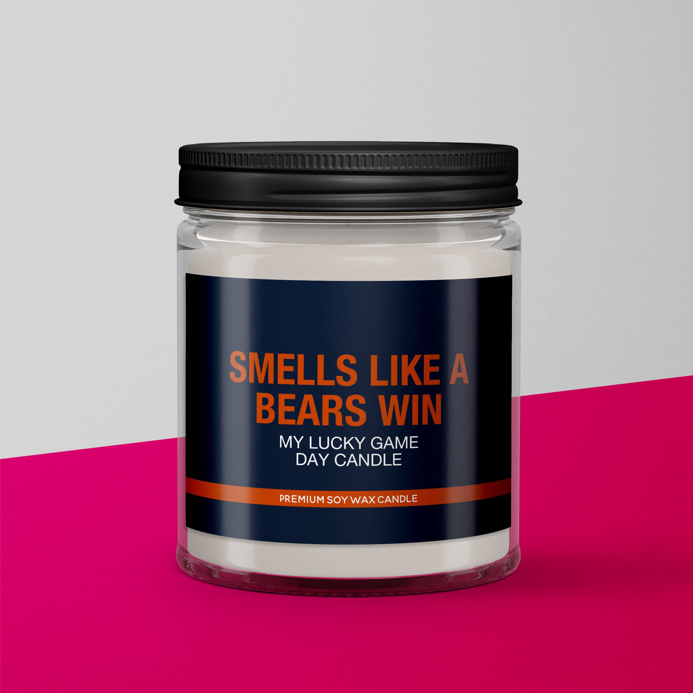 Smells Like a Bears Win Candle | Chicago Bears Candle | Game Day Decor | Funny Bears Fan Gift | Lucky Bears Candle Unique