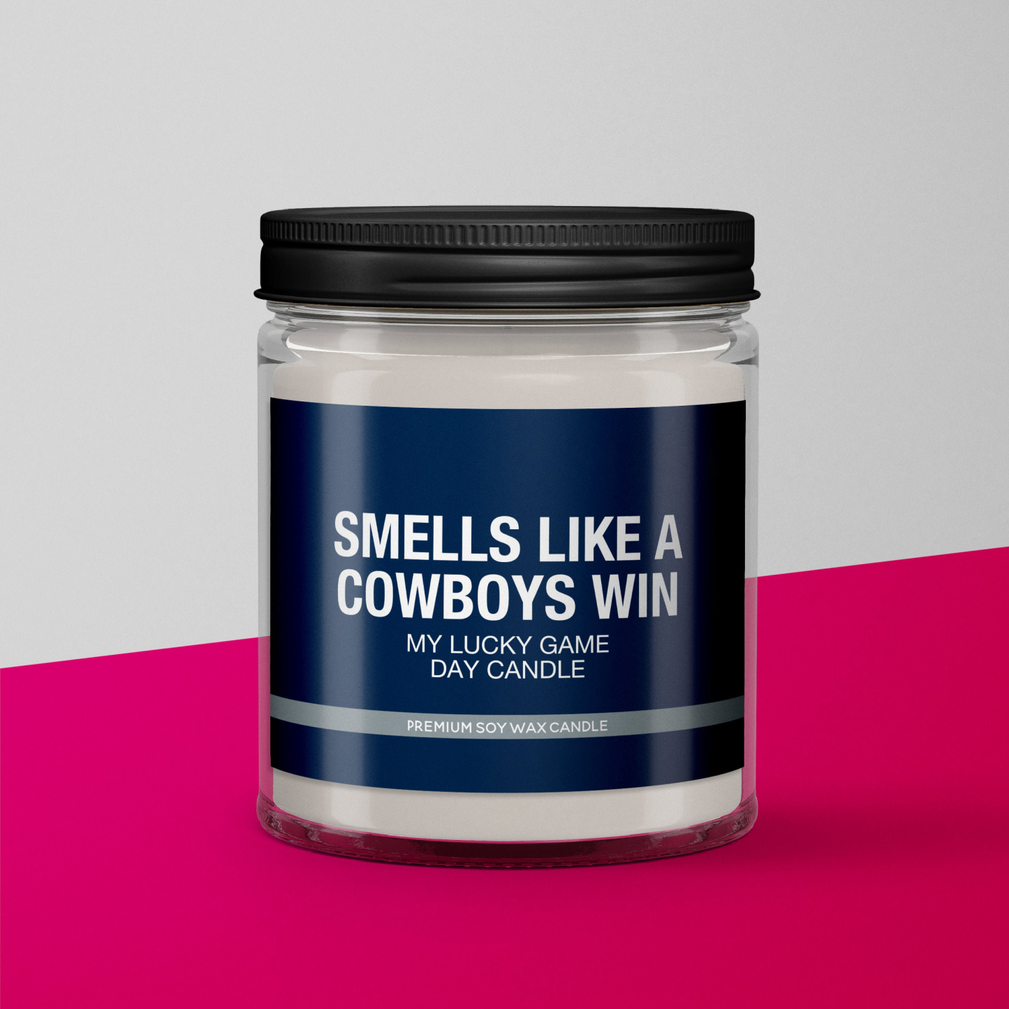 Smells Like a Cowboys Win Candle | Dallas Cowboys Candle | Game Day Decor | Funny Cowboys Fan Gift | Lucky Cowboys Candle Unique