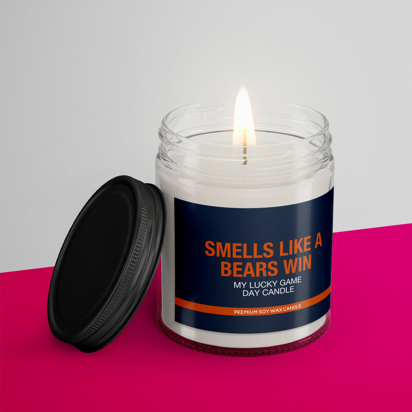 Smells Like a Bears Win Candle | Chicago Bears Candle | Game Day Decor | Funny Bears Fan Gift | Lucky Bears Candle Unique