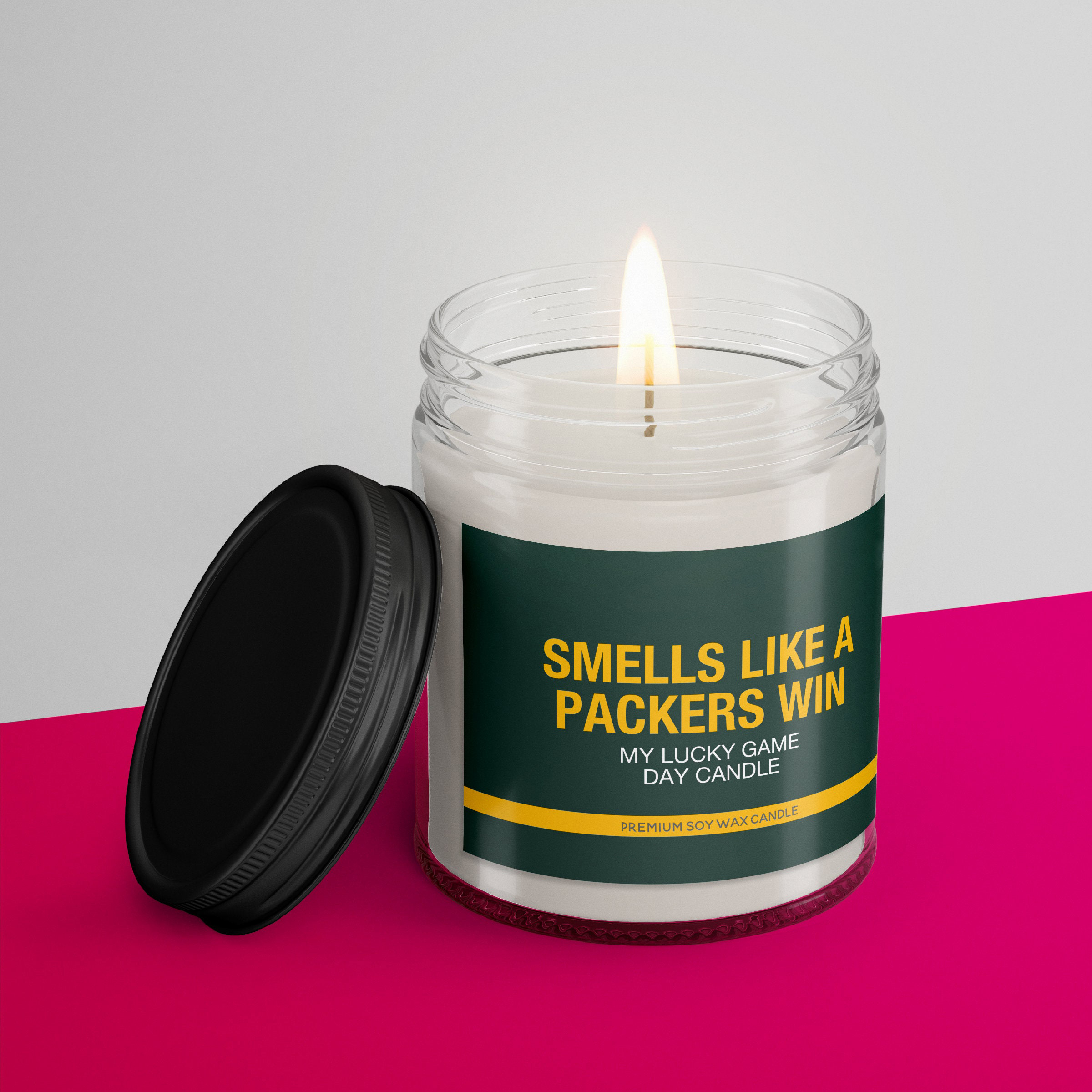 Smells Like a Packers Win Candle | Green Bay Packers Candle | Game Day Decor | Funny Packers Fan Gift | Lucky Packers Candle Unique