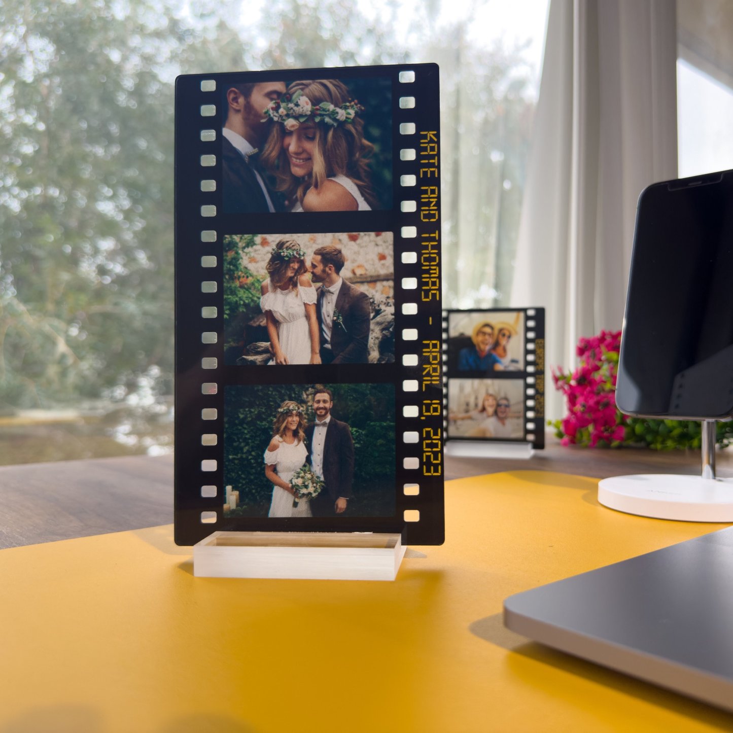 Personalized Photo Acrylic Stand | Custom Film Gift for Couples, Friends & Family | Keepsake for Anniversaries