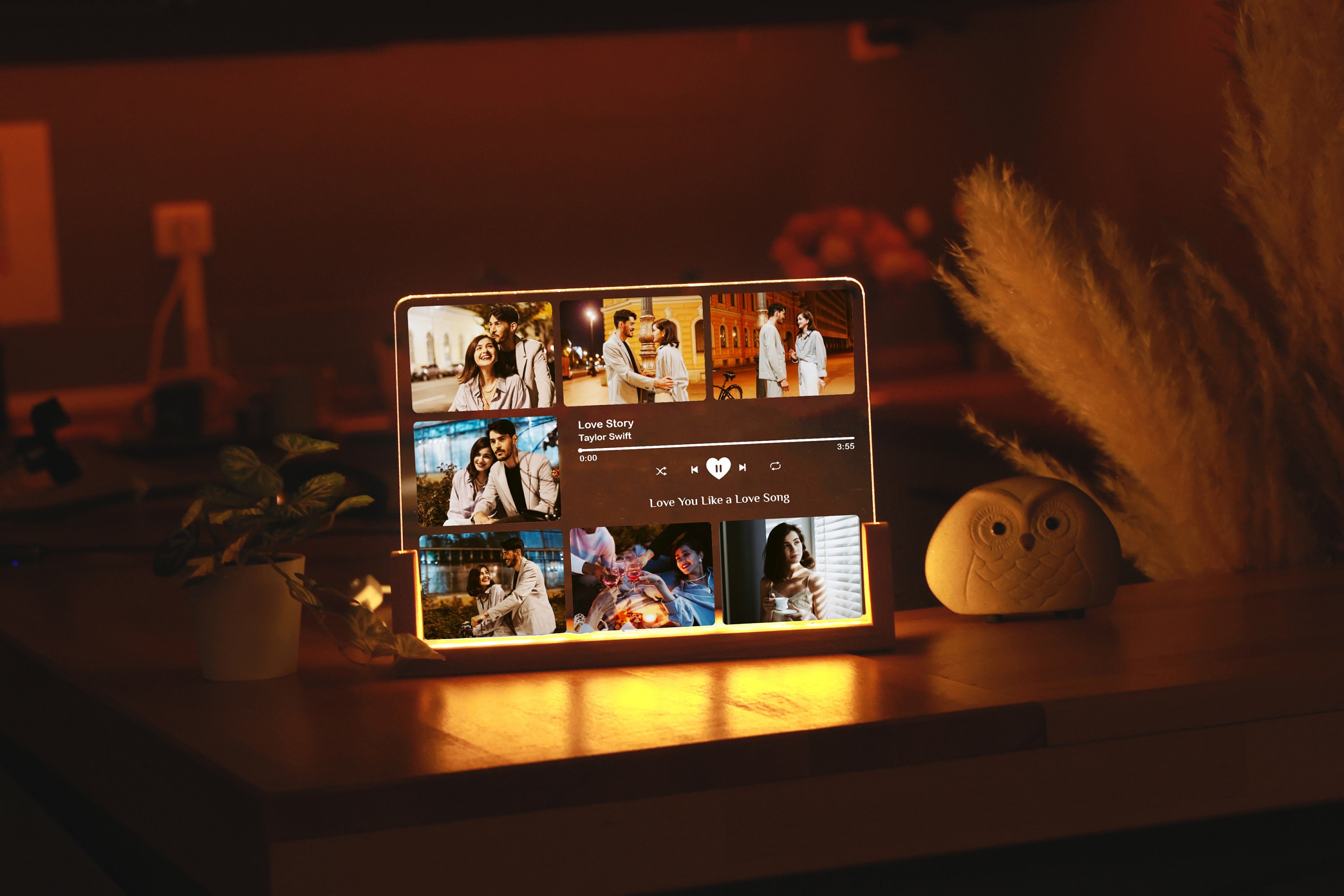 Personalized Song Night Light-Couple Gifts with Photo