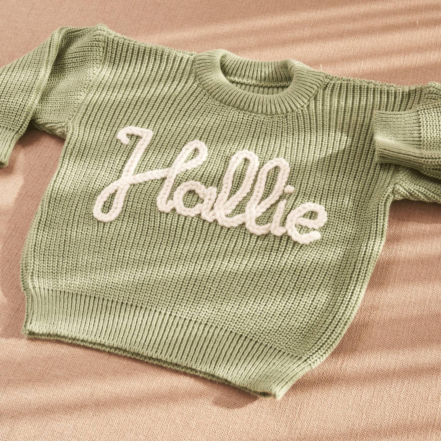 Custom Baby Name Sweater, Embroidered Toddler Sweatshirt, Personalized Baby Gift