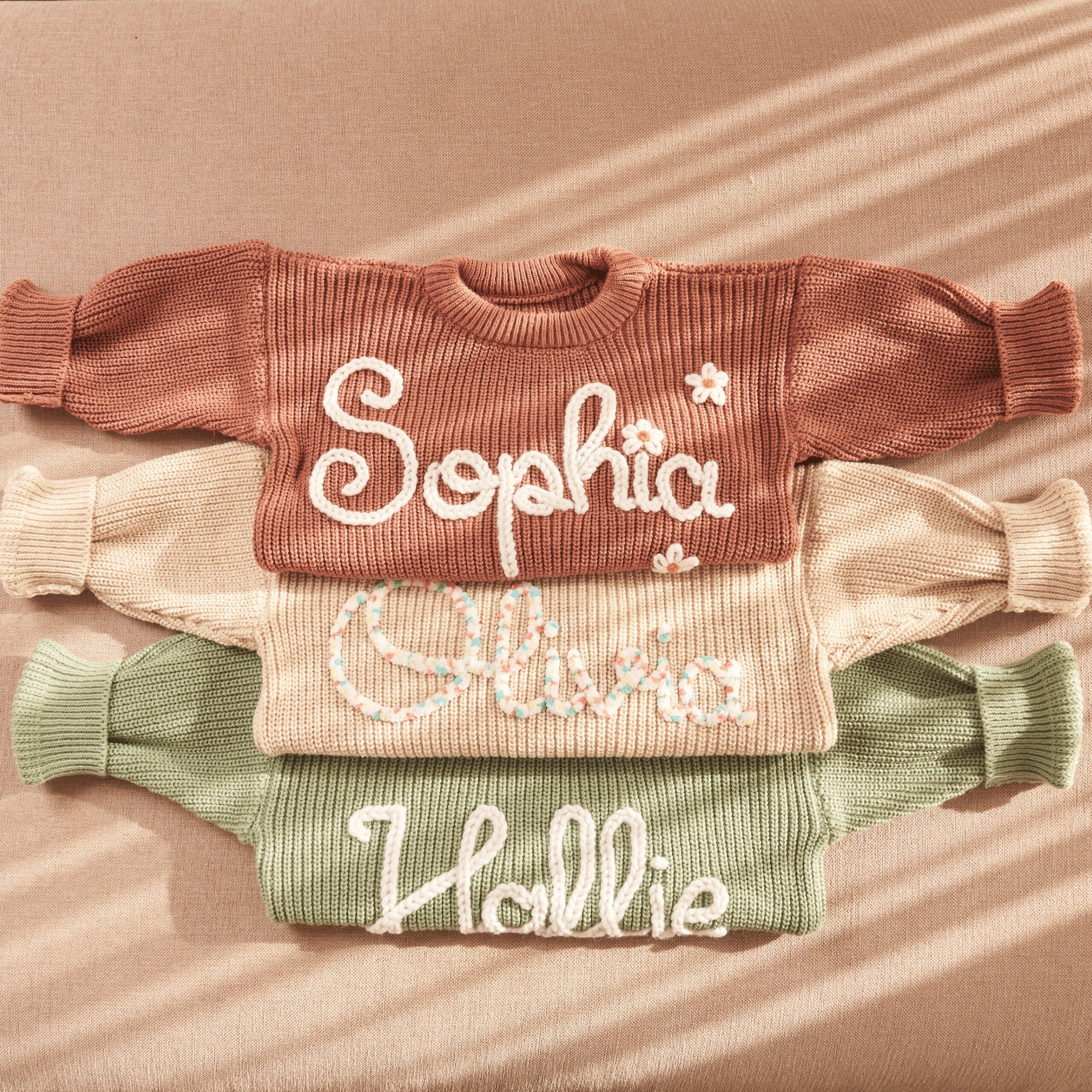 Custom Baby Name Sweater, Embroidered Toddler Sweatshirt, Personalized Baby Gift