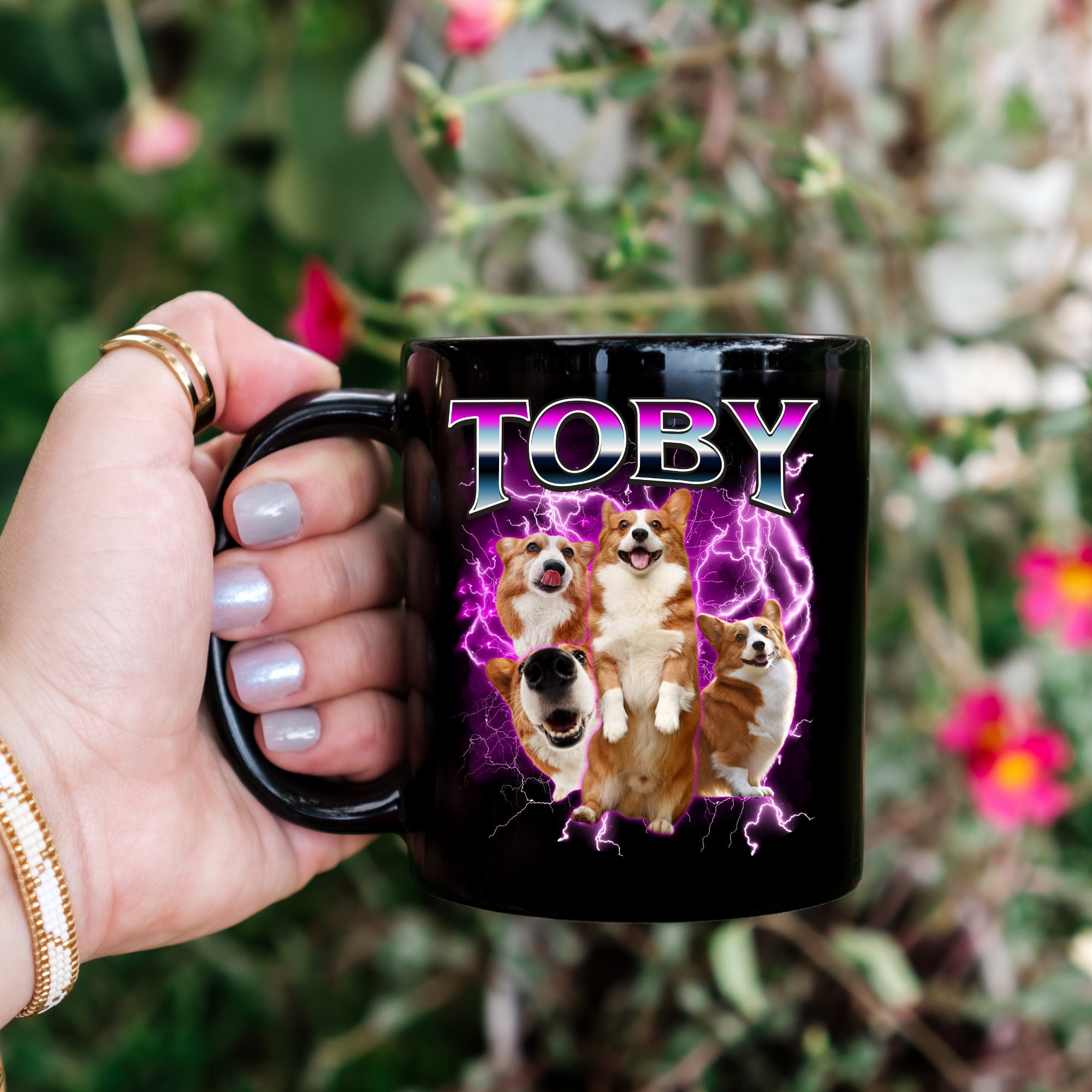 Personalized Pet Mug Custom Dog or Cat Coffee Cup with Photo & Name 