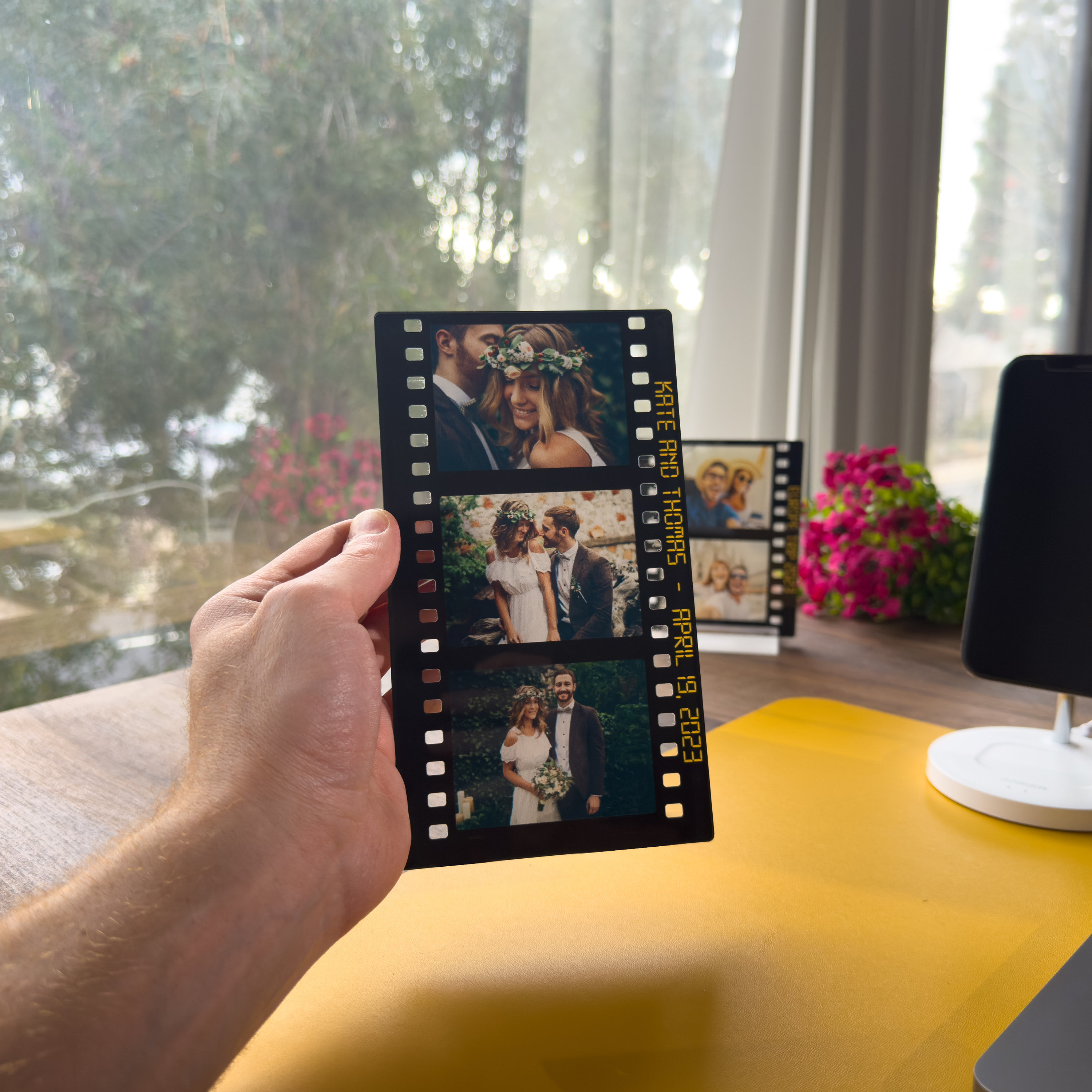 Personalized Photo Acrylic Stand | Custom Film Gift for Couples, Friends & Family | Keepsake for Anniversaries