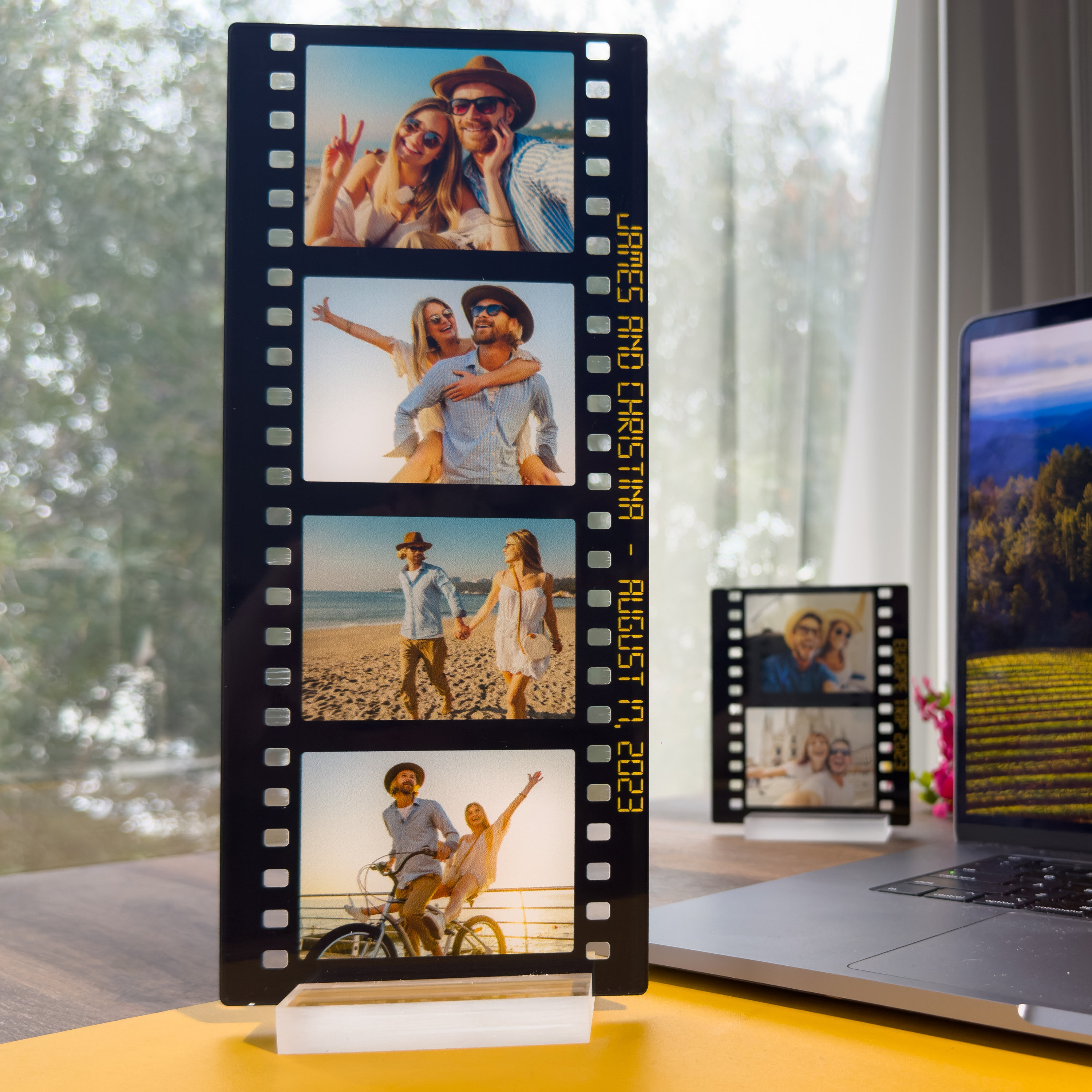 Personalized Photo Acrylic Stand | Custom Film Gift for Couples, Friends & Family | Keepsake for Anniversaries