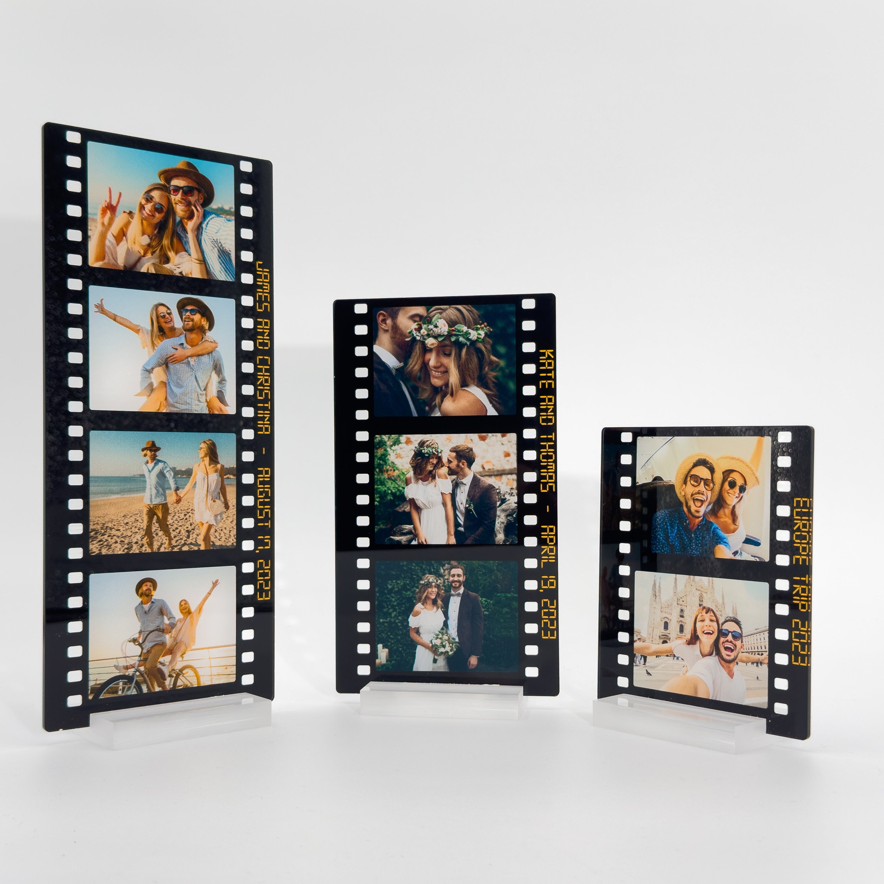 Personalized Photo Acrylic Stand | Custom Film Gift for Couples, Friends & Family | Keepsake for Anniversaries