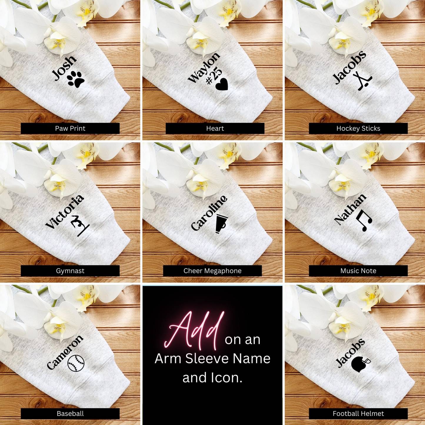 Custom Puff Print Team Name Sweatshirt, Personalized School Mascot Sweater, Embossed Mascot, School Spirit Shirts, Football, Hockey, Cheer