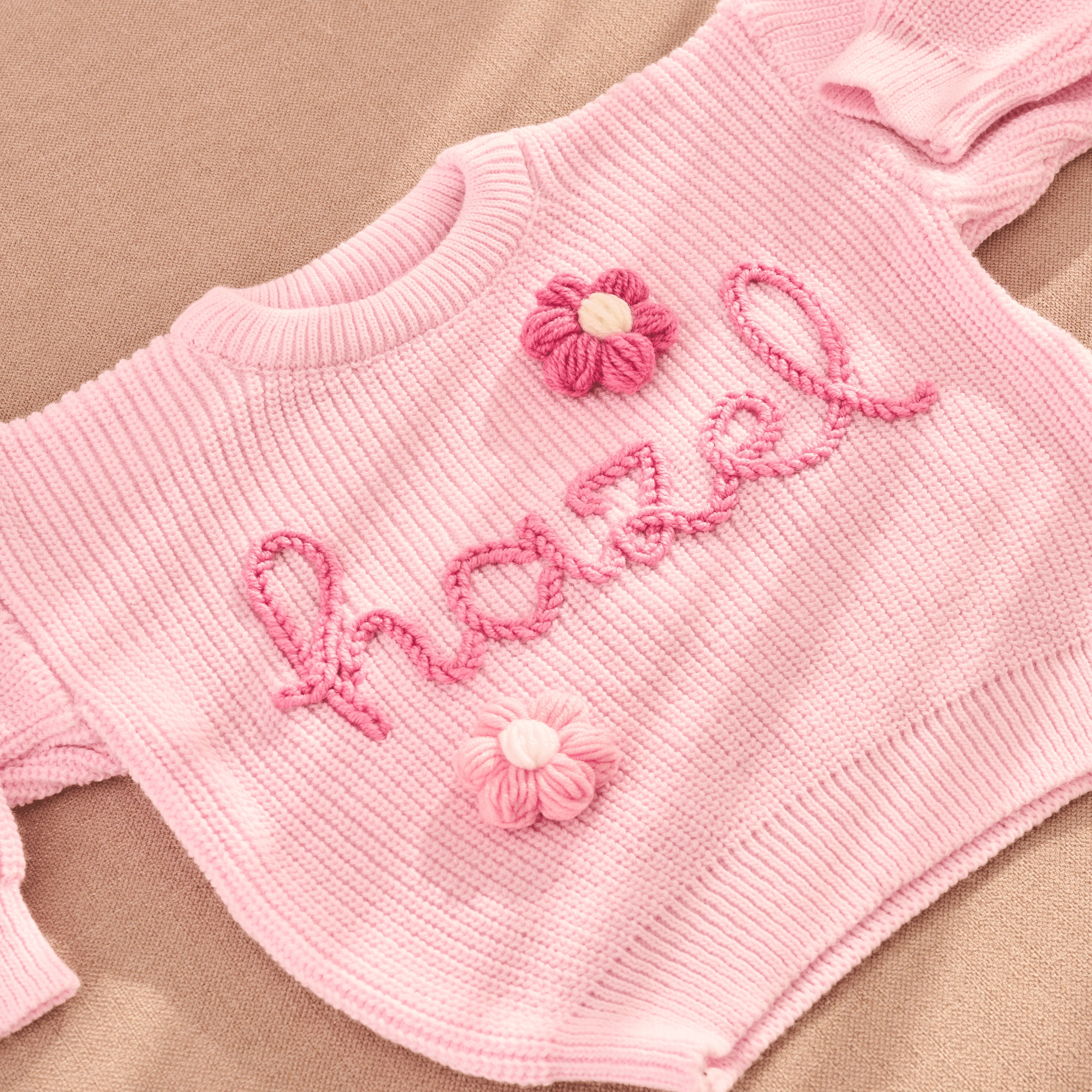 Custom Baby Name Sweater, Embroidered Toddler Sweatshirt, Personalized Baby Gift