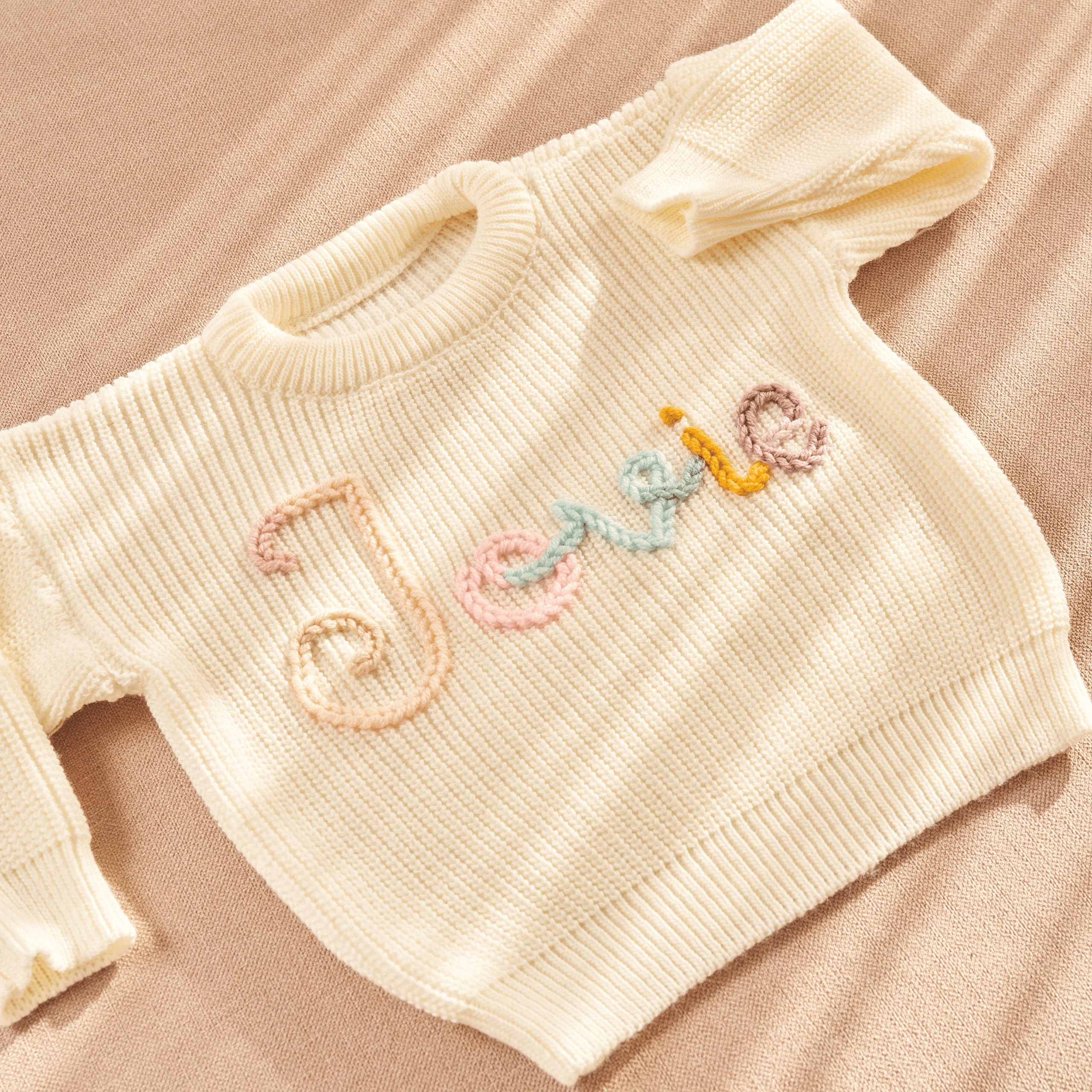 Custom Baby Name Sweater, Embroidered Toddler Sweatshirt, Personalized Baby Gift
