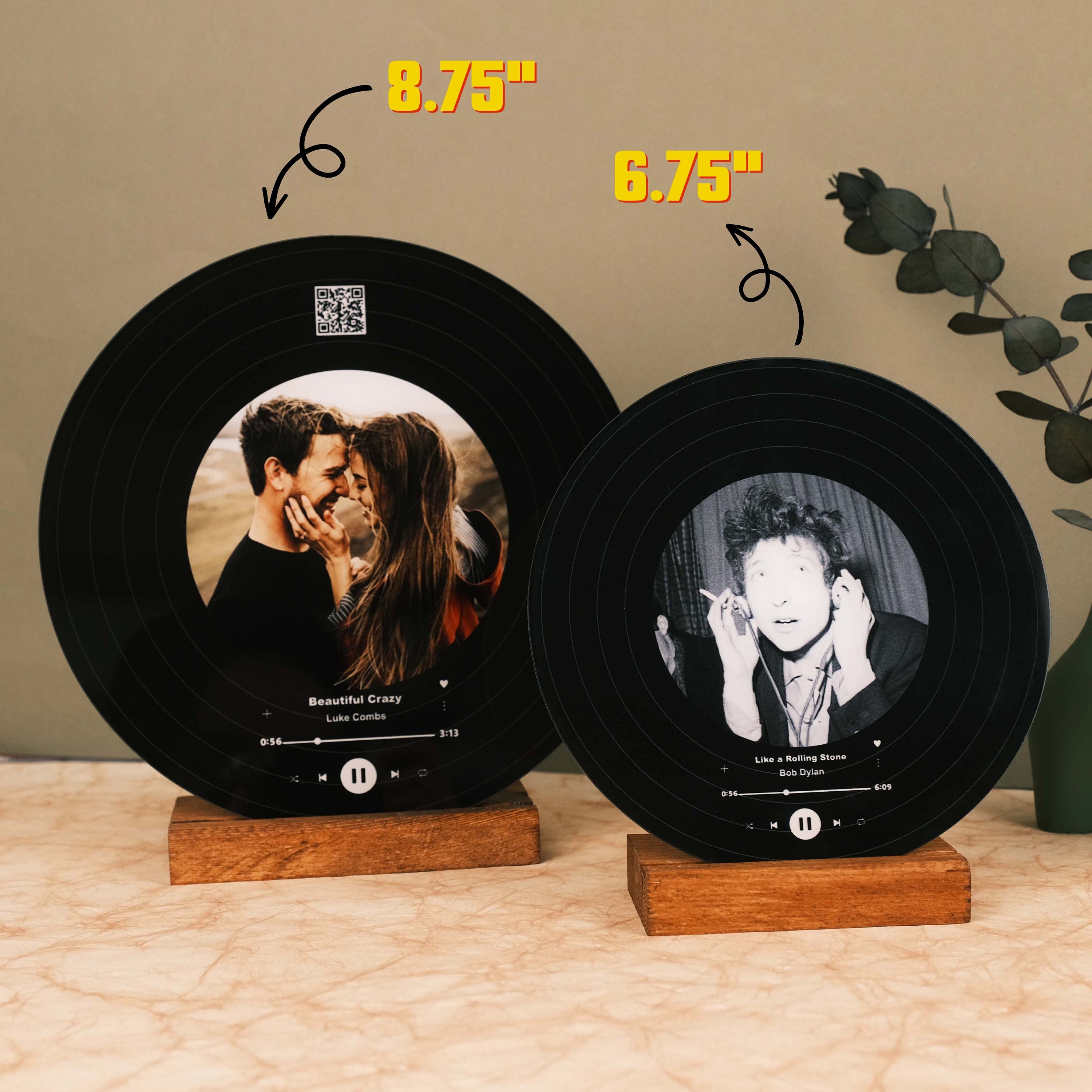 Song Personalized Record, Anniversary Gift for Him, Couples Gift, Wedding Gift, Song Plaque, Gifts for Husband