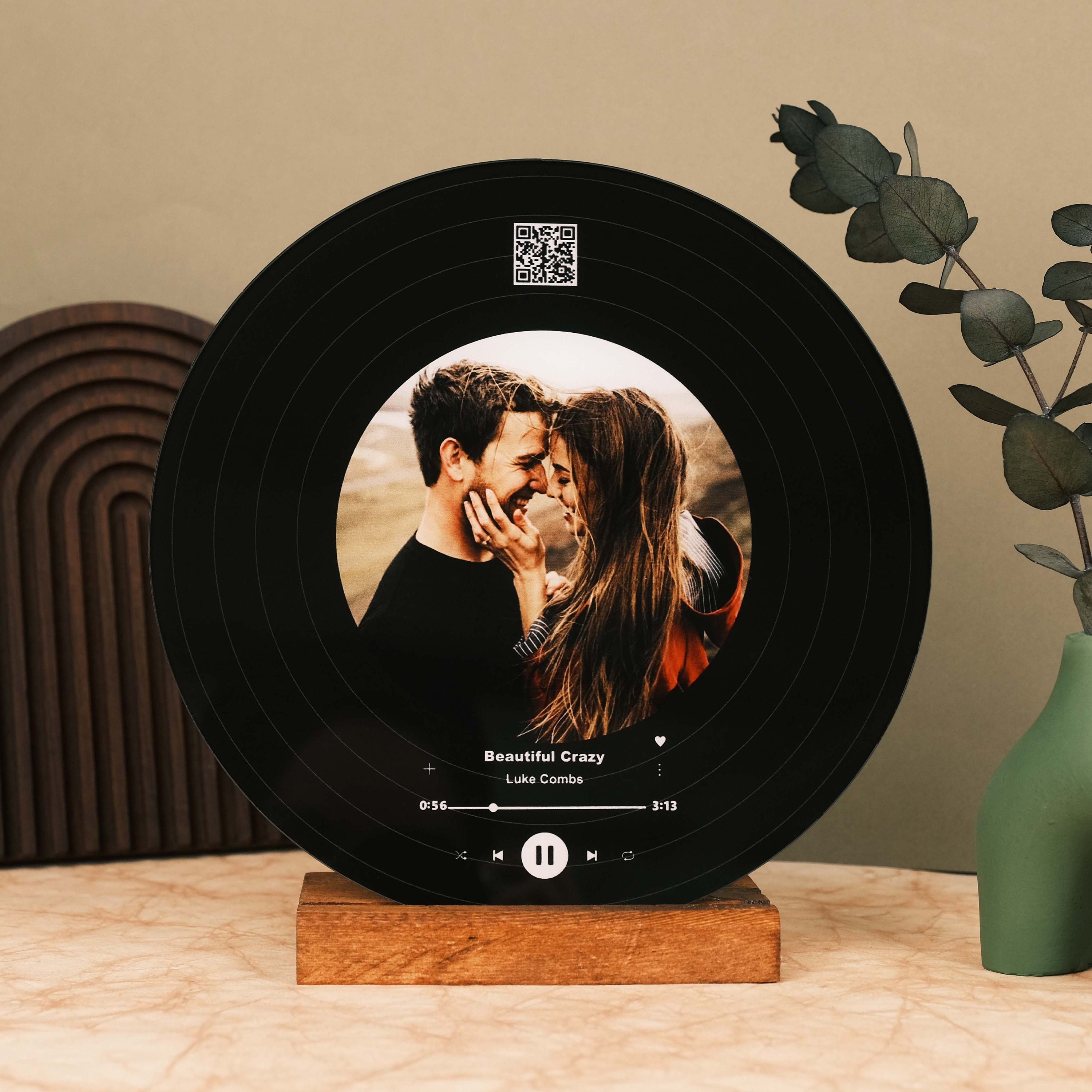 Song Personalized Record, Anniversary Gift for Him, Couples Gift, Wedding Gift, Song Plaque, Gifts for Husband