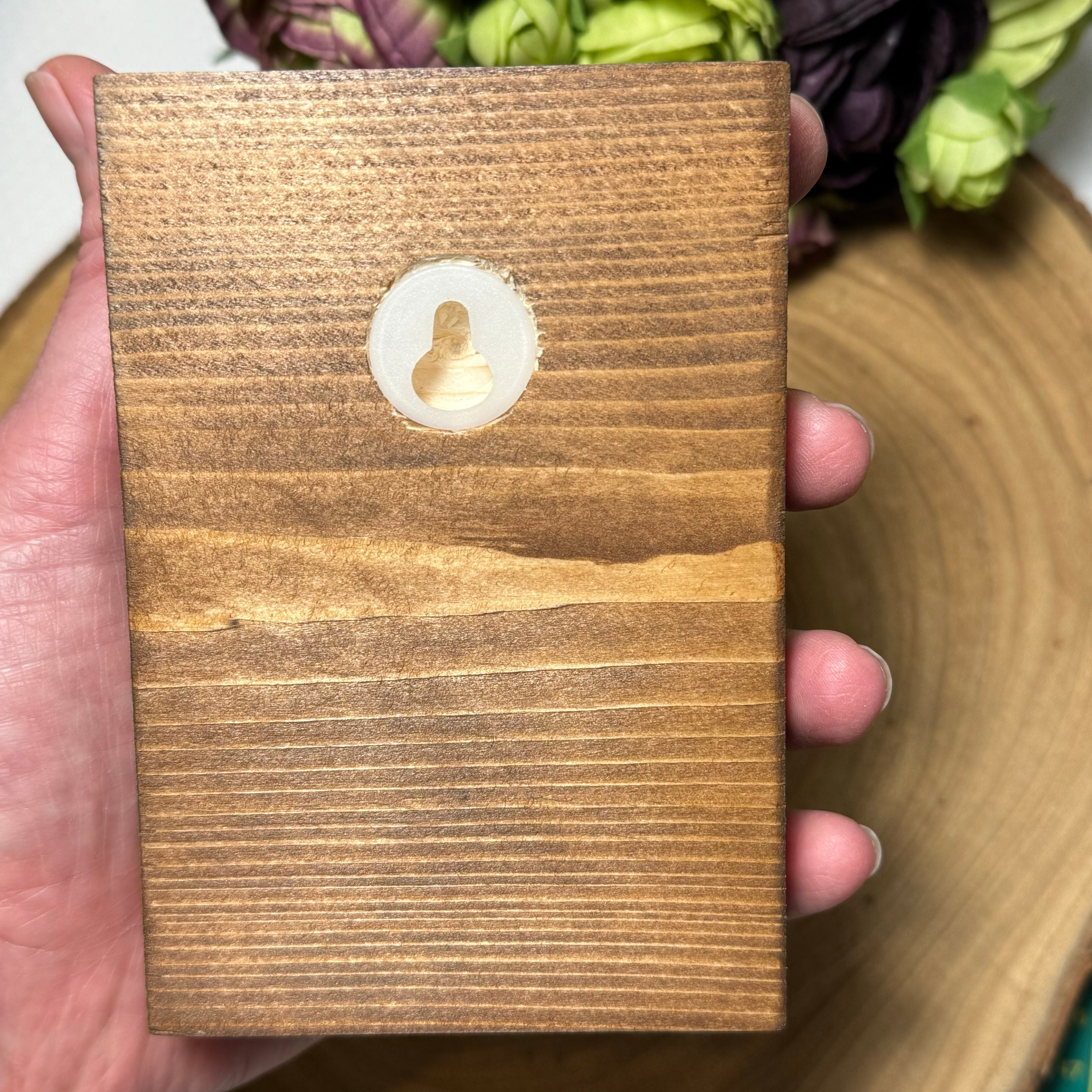 Personalised Dog Lead Holder, Double Chrome Hook, Custom Wooden Dog Leash Hanger, Pet Lover Gift, Bronze Vintage Hook