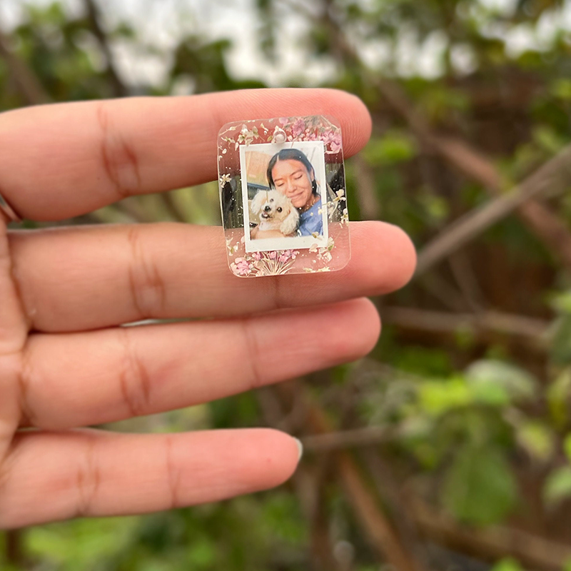 Mini Personalized Resin Photo Car Vent Clip | Anniversary Gift | Couples Car Accessory | Car Decor