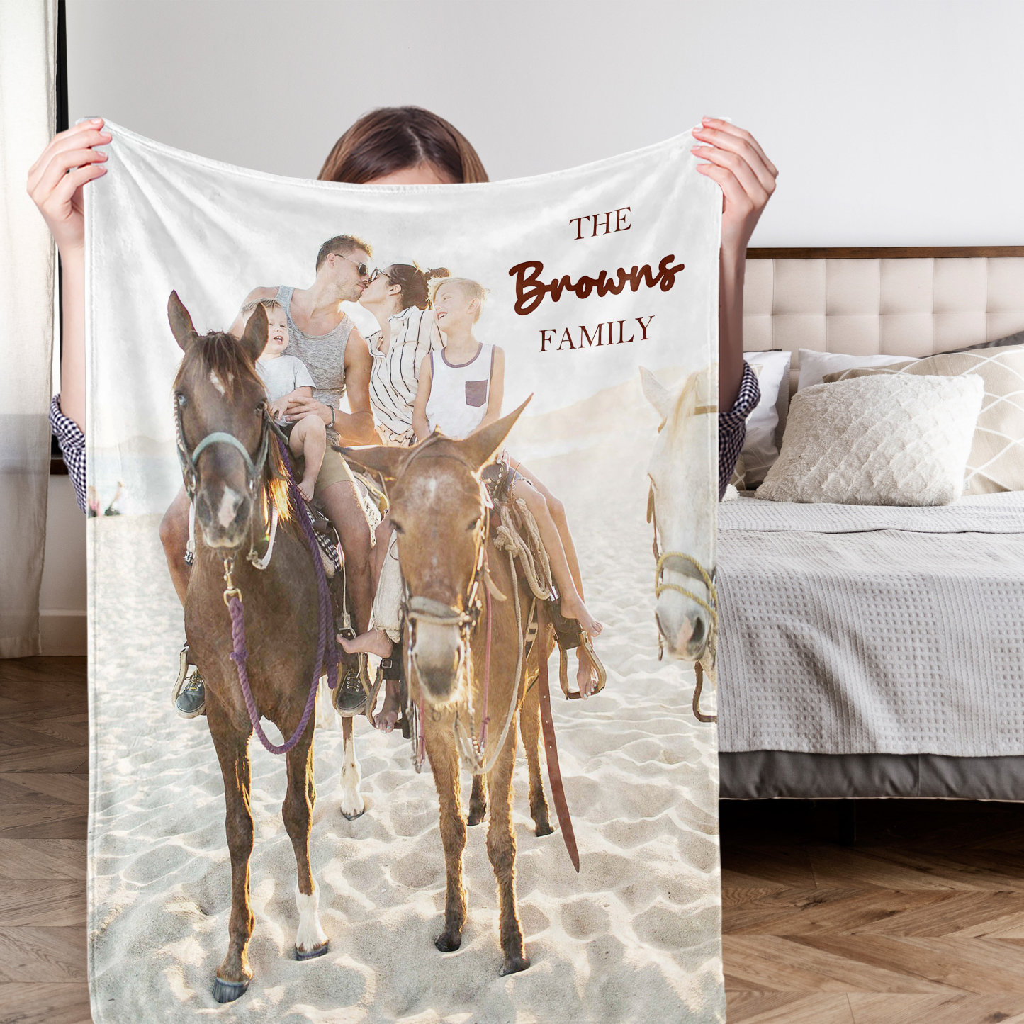 Personalized Photo Blanket, Blanket Photo Collage, Custom Your Own Photo Blanket, Family Photo Gift