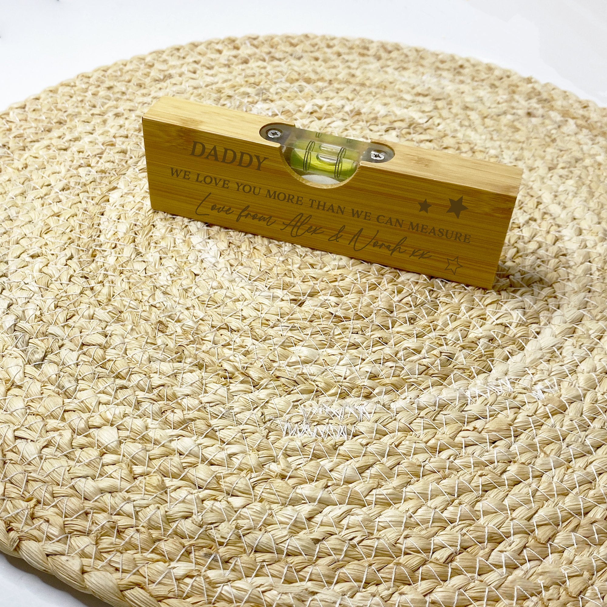 Dad Birthday Gift, Gift For Grandad/To Be, Daddy Gifts, Personalised Bottle Opener, Personalised Wooden Spirit Level Bottle Opener