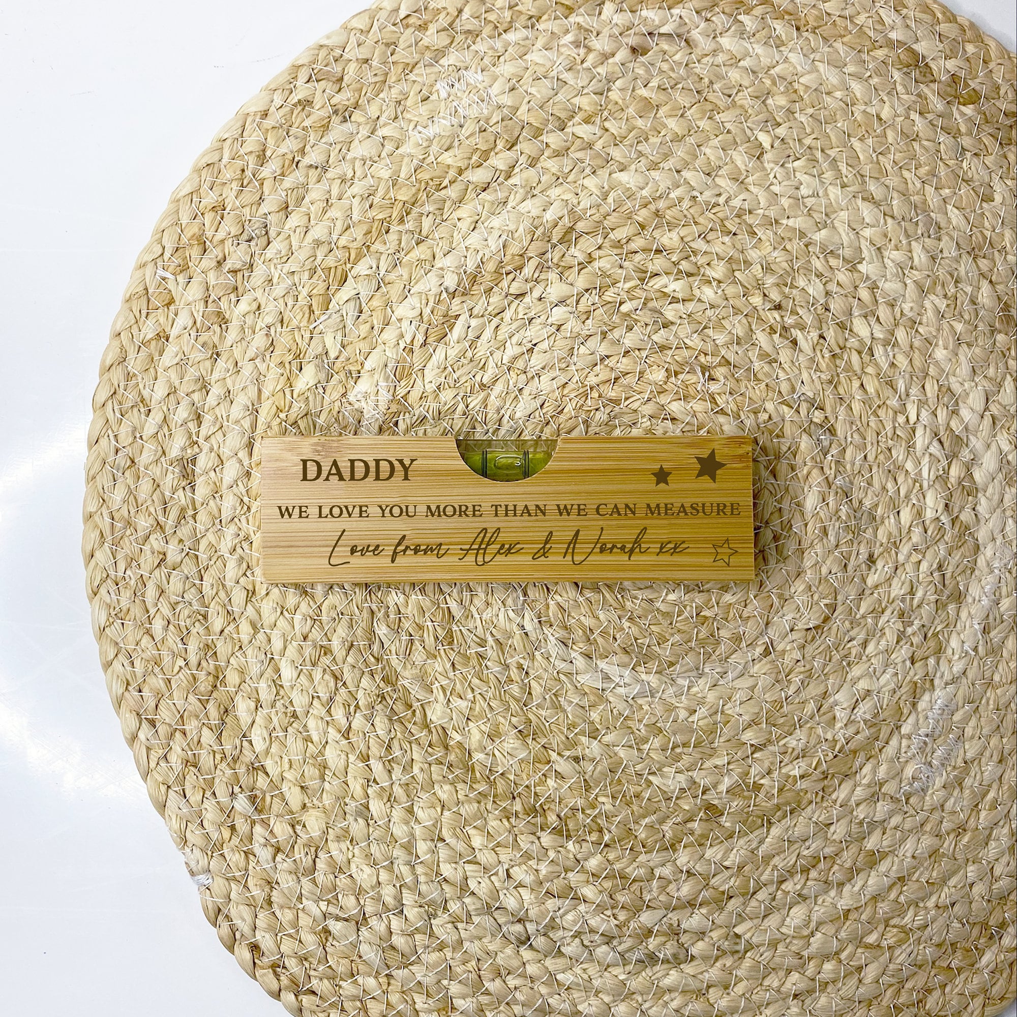 Dad Birthday Gift, Gift For Grandad/To Be, Daddy Gifts, Personalised Bottle Opener, Personalised Wooden Spirit Level Bottle Opener