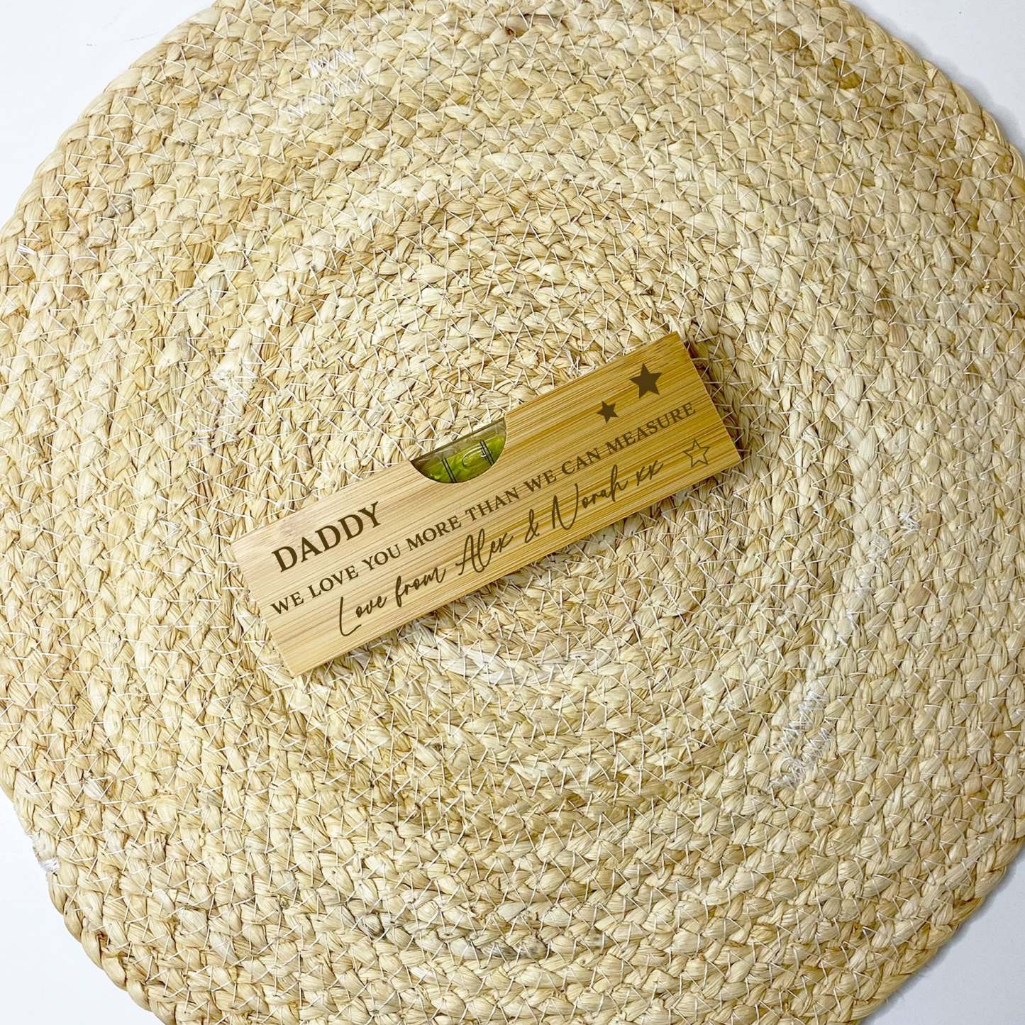 Dad Birthday Gift, Gift For Grandad/To Be, Daddy Gifts, Personalised Bottle Opener, Personalised Wooden Spirit Level Bottle Opener