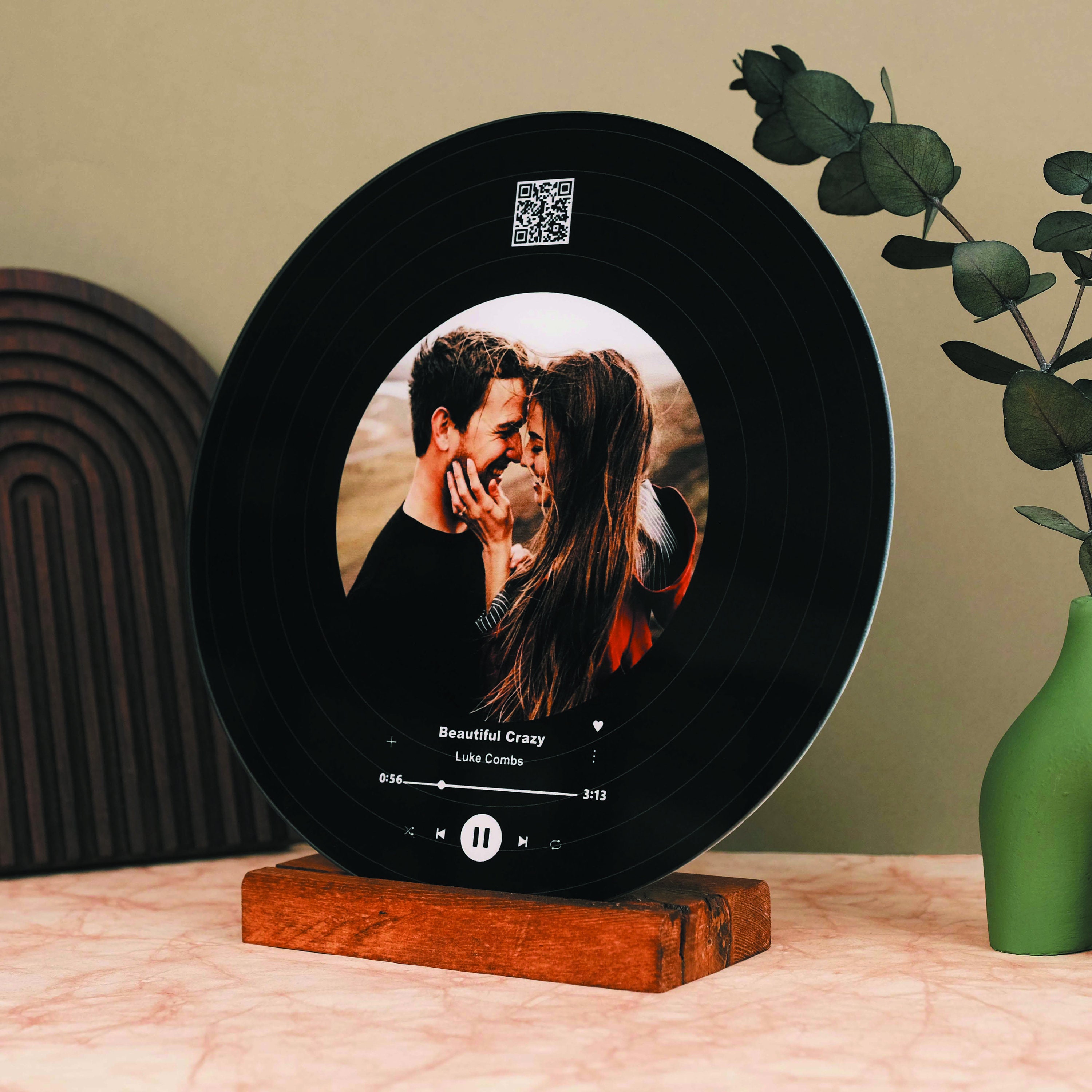 Song Personalized Record, Anniversary Gift for Him, Couples Gift, Wedding Gift, Song Plaque, Gifts for Husband