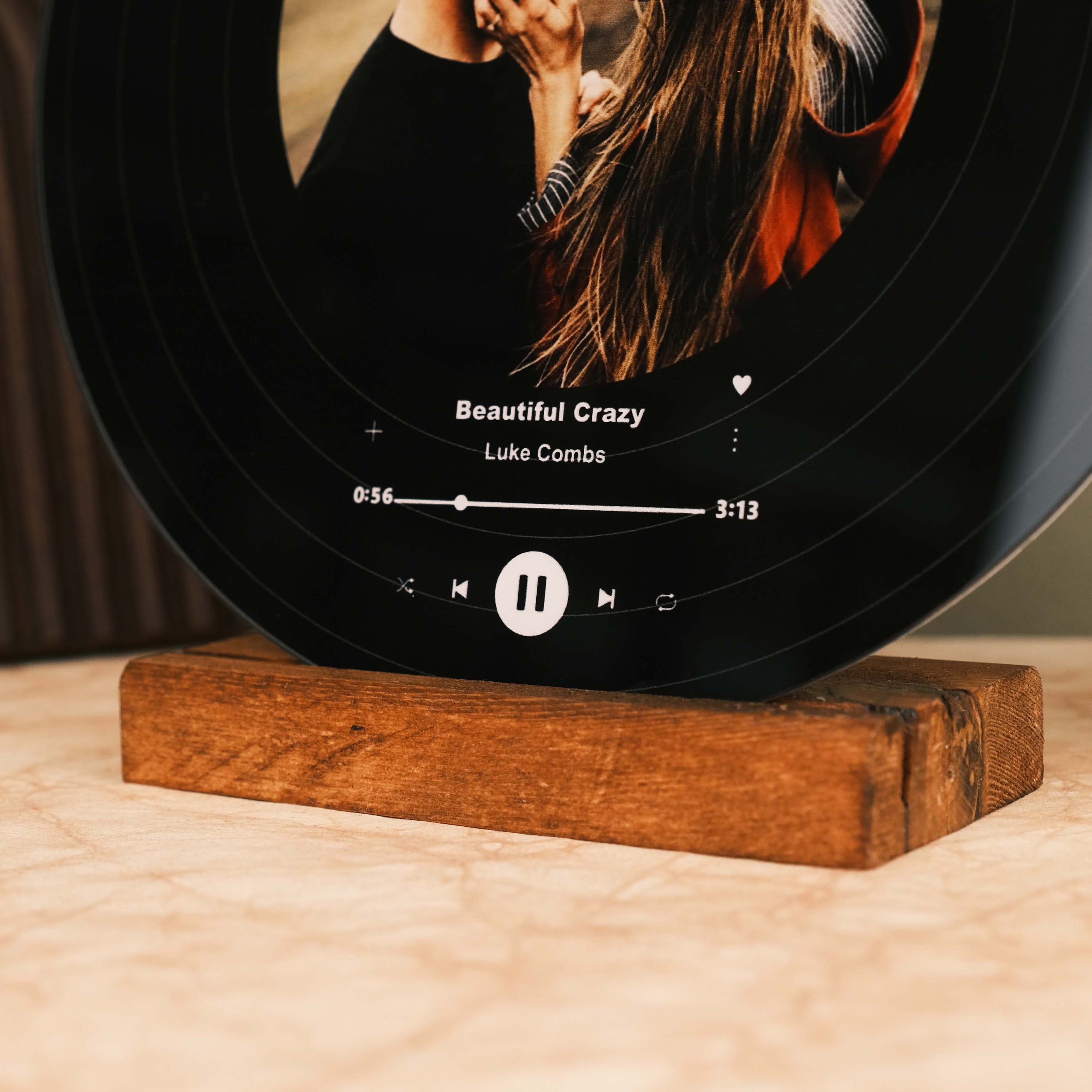 Song Personalized Record, Anniversary Gift for Him, Couples Gift, Wedding Gift, Song Plaque, Gifts for Husband