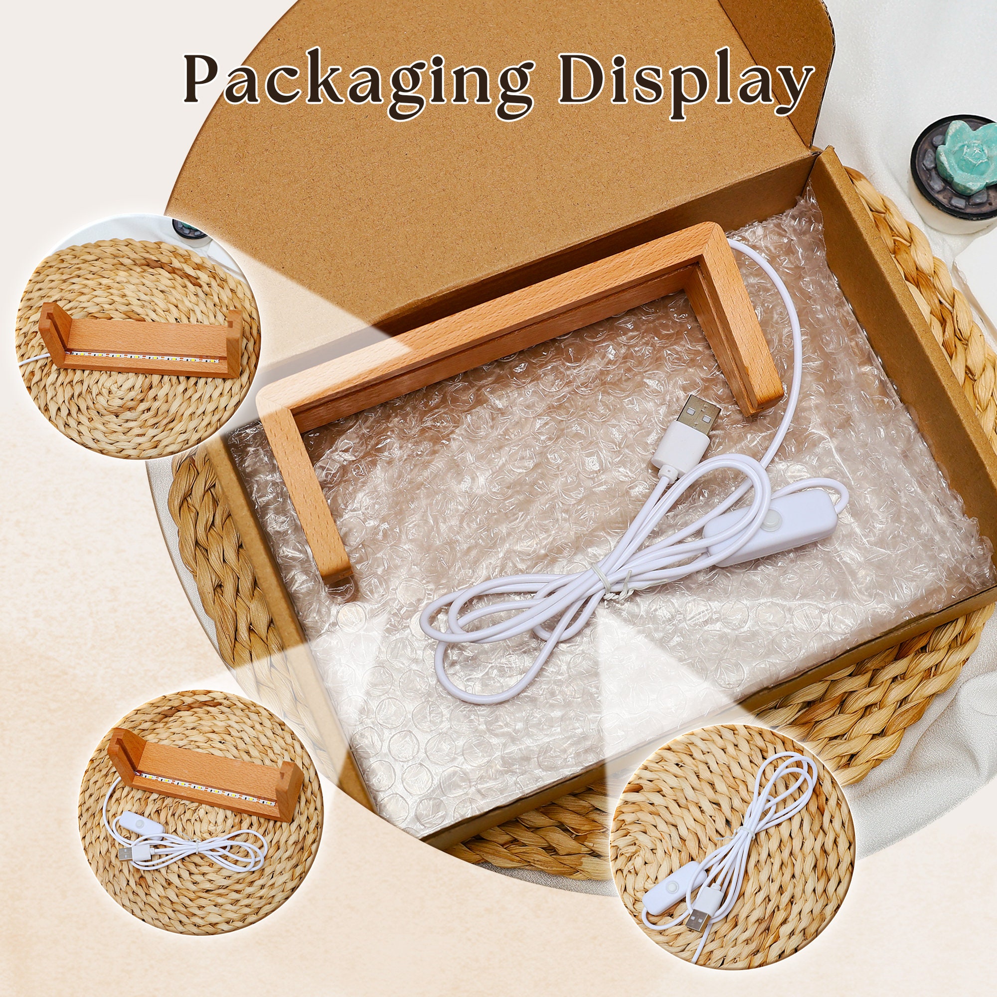 Music Photo Name Night Light, Custom Photo Music Plaque