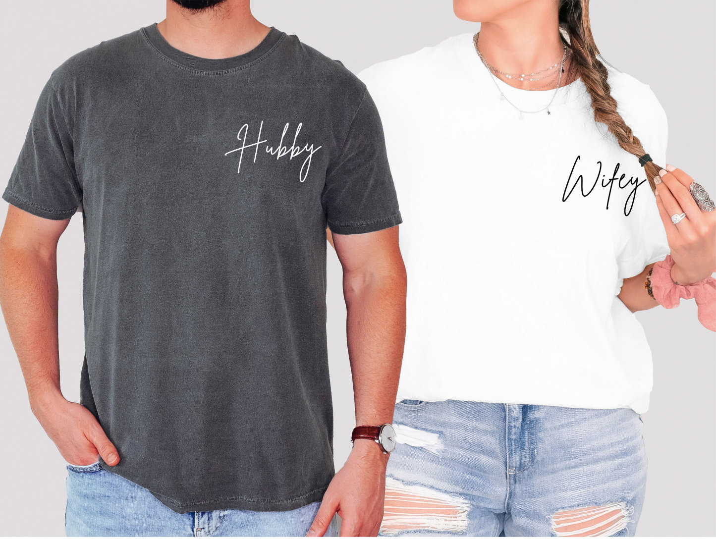Custom T-Shirt, Back And Front Printed Just Married T-Shirt, Custom Honeymoon Shirt, Mr and Mrs Honeymoon Gift, Wedding Tees