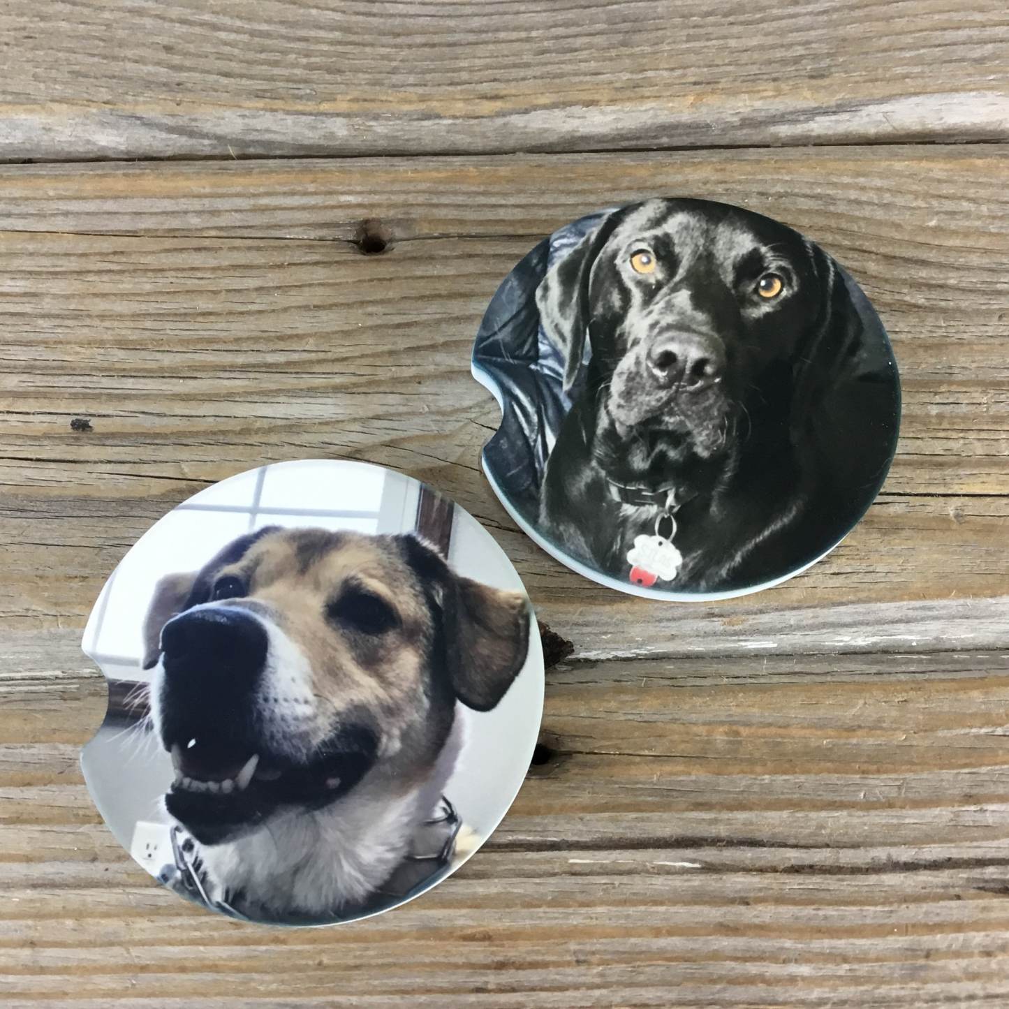 Personalized Car Coasters Set of 2, Photo Car Coasters