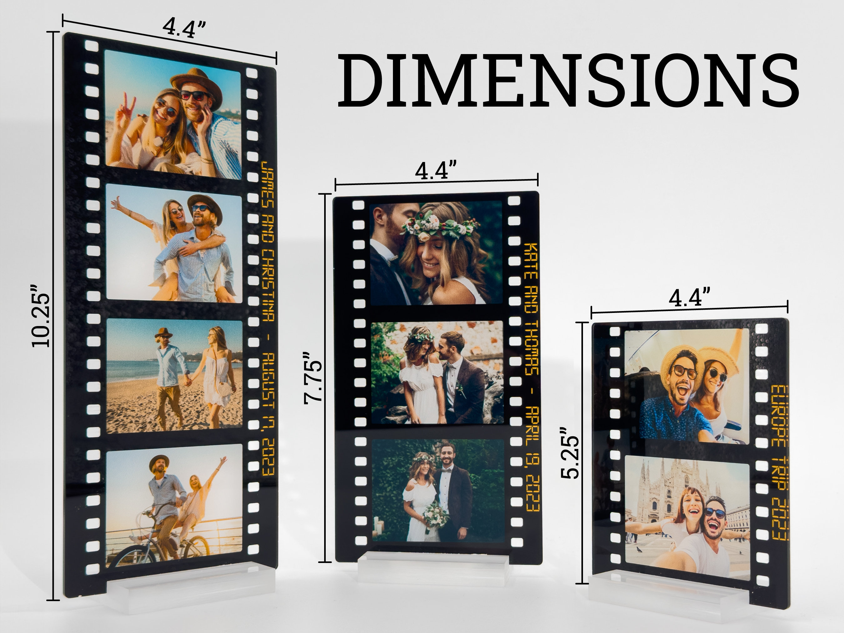 Personalized Photo Acrylic Stand | Custom Film Gift for Couples, Friends & Family | Keepsake for Anniversaries