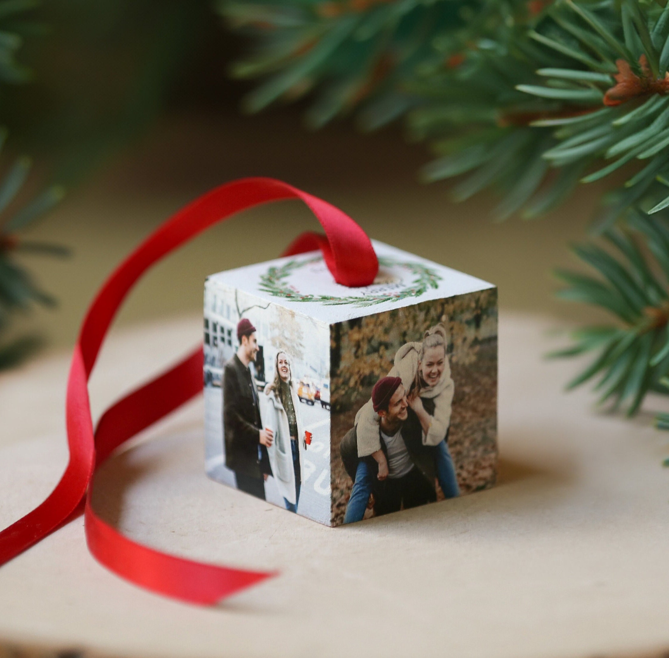 Personalized Family Christmas Photo Ornament – Custom Keepsake for the Holiday Season