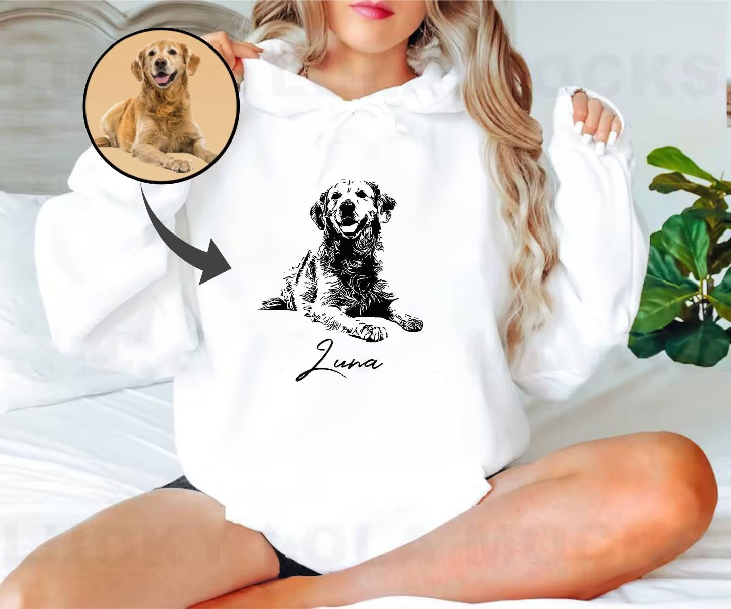 Custom Pet Photo Print Hoodie