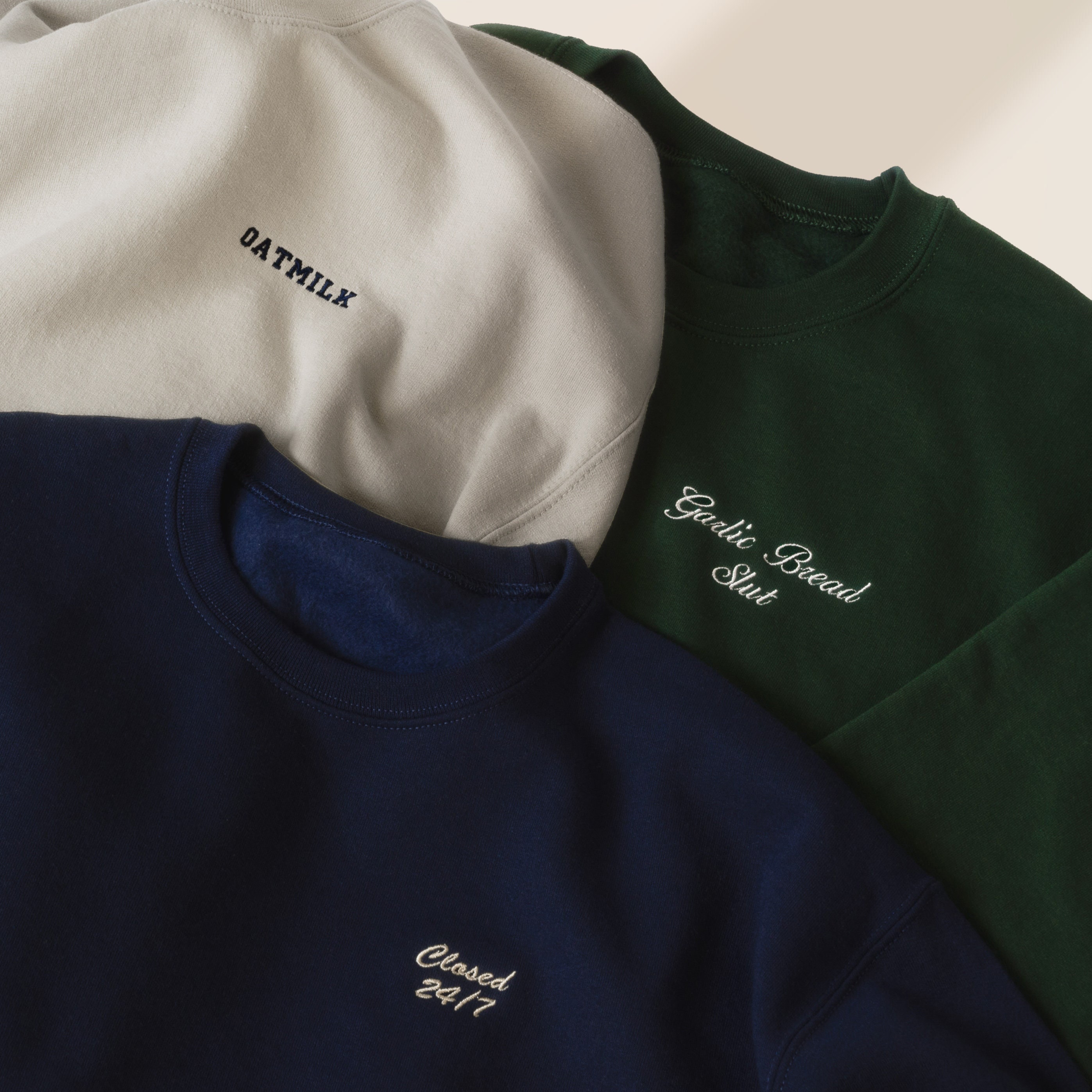 Custom Embroidered Sweatshirt | Personalized Text & Logo | Perfect Gift Idea